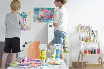 Kreul Kids Art Kinder-Künstlerfarbe fluoreszierend gelb 75 ml