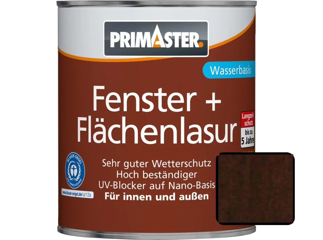 Primaster Fenster und Flächenlasur 2,5 L nussbaum Primaster Fenster und Flächenlasur 2,5 L nussbaum