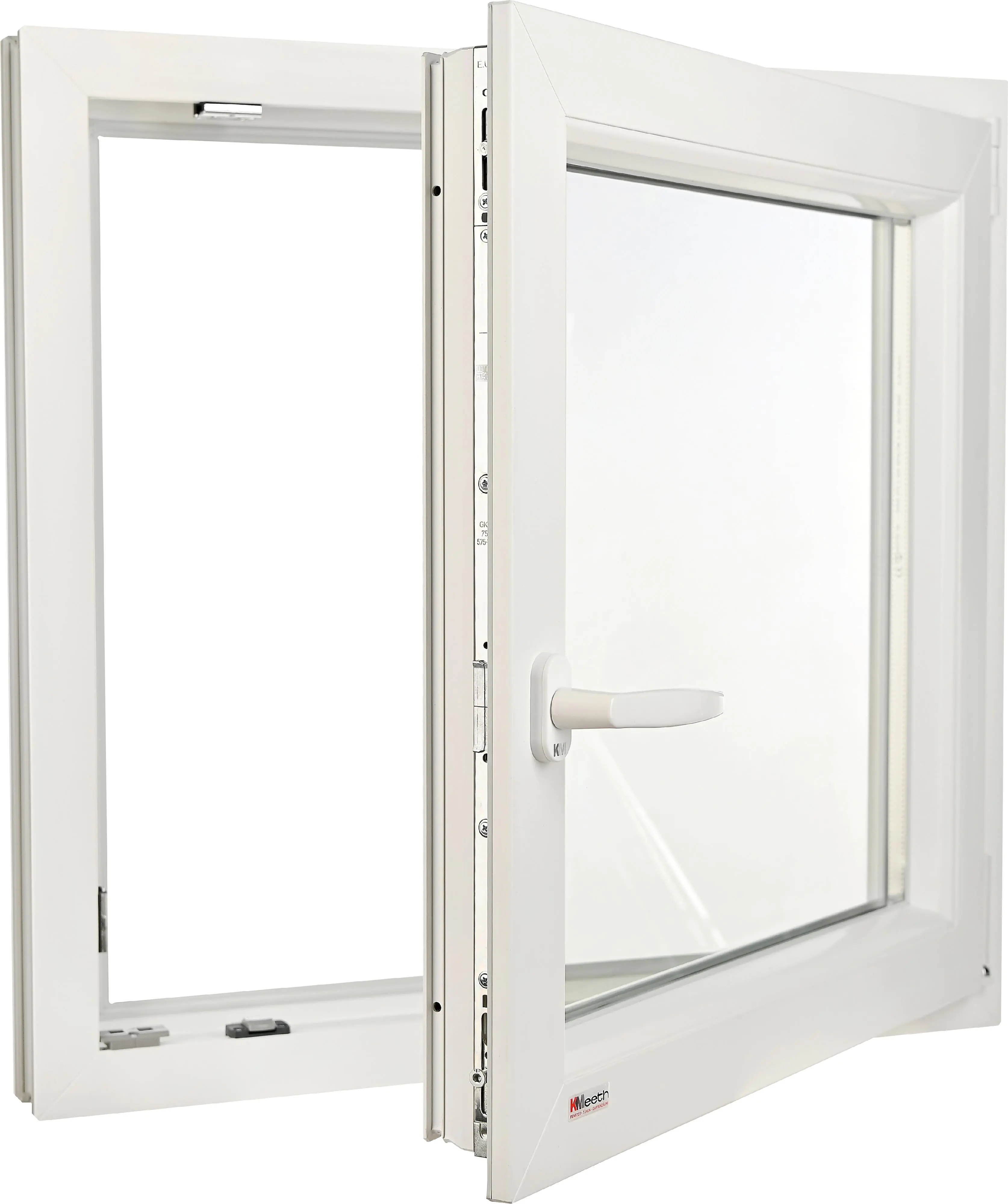 Kunststofffenster Dreh-Kipp, DIN rechts, weiß, Serie G74/2, Modell 01 Kunststofffenster Dreh-Kipp, DIN rechts, weiß, Serie G74/2, Modell 01