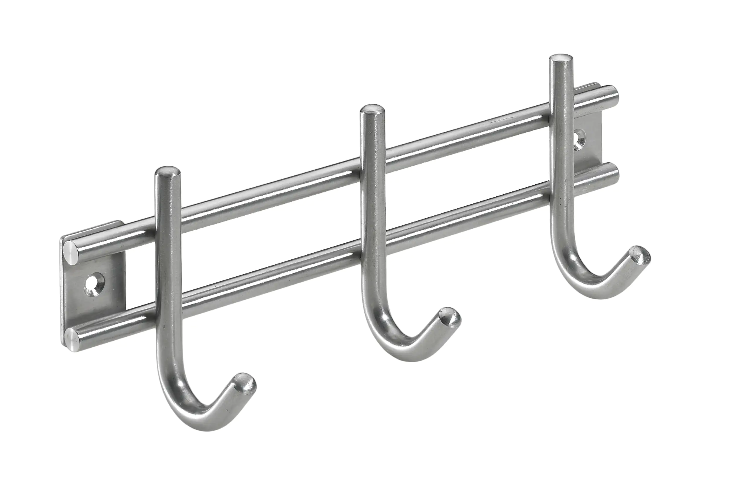 Hettich Garderobenleiste 3 Haken 22,0 x 8,5 x 5,5 cm Edelstahl Hettich Garderobenleiste 3 Haken 22,0 x 8,5 x 5,5 cm Edelstahl