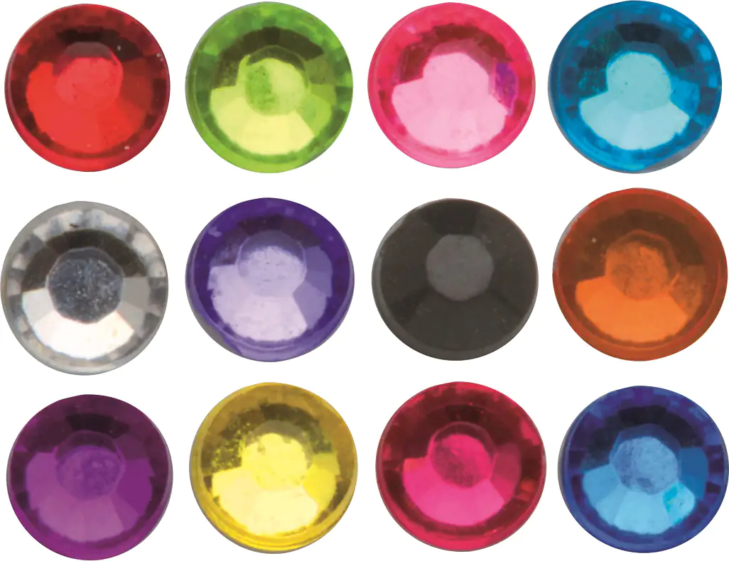 Glorex P&D Diamanten rund bunt