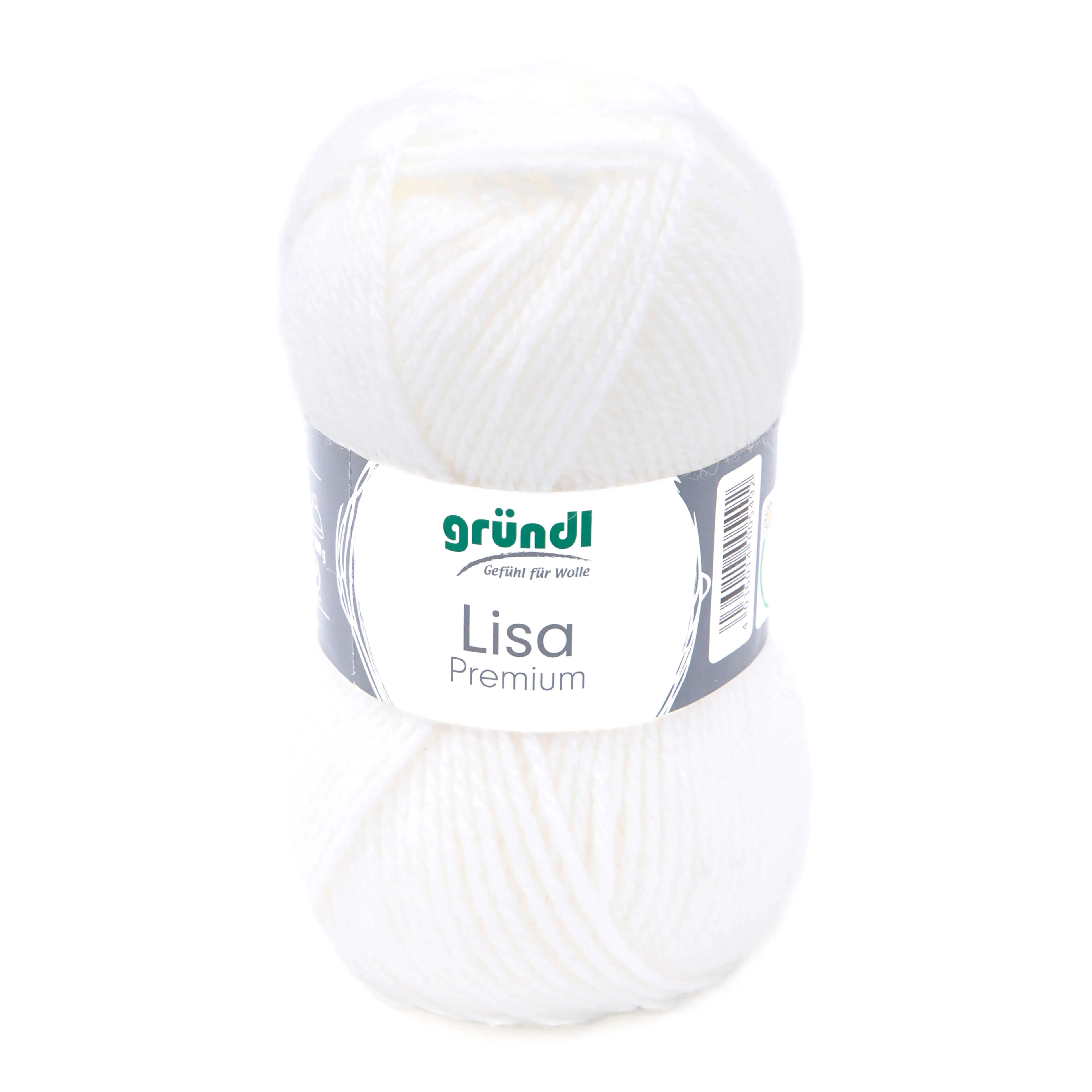 Gründl Wolle Lisa Premium uni 50 g weiß