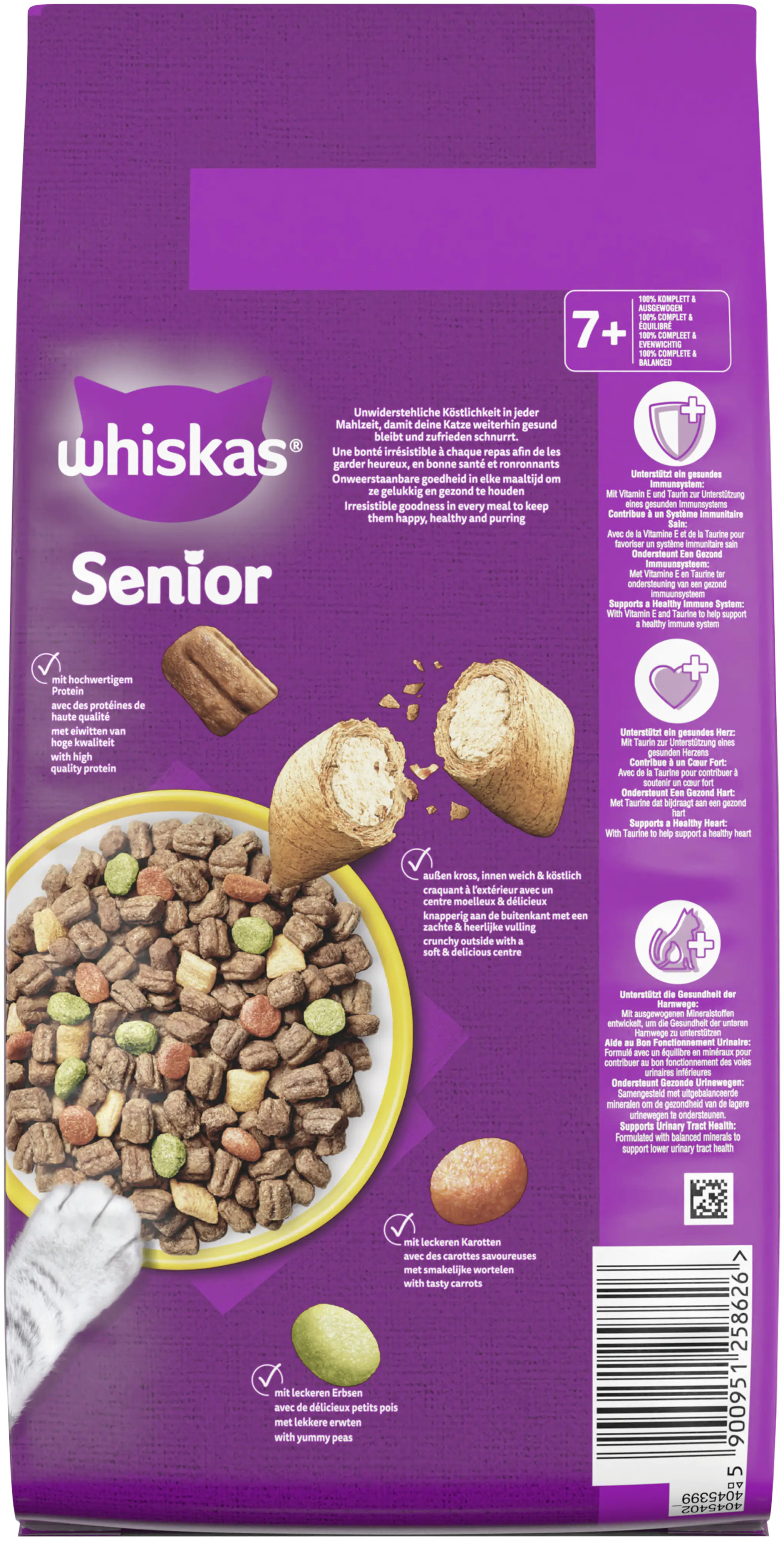 WHISKAS® Beutel Trocken Senior mit Huhn 1,9 kg 1,9 kg