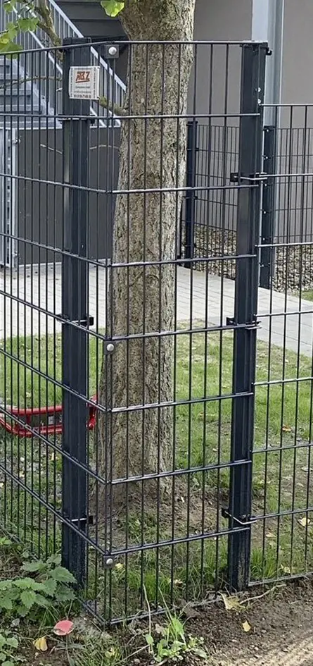 ABZ Gittermatten-Befestigung U-Bügel für 60/40 Pfosten 3er Set