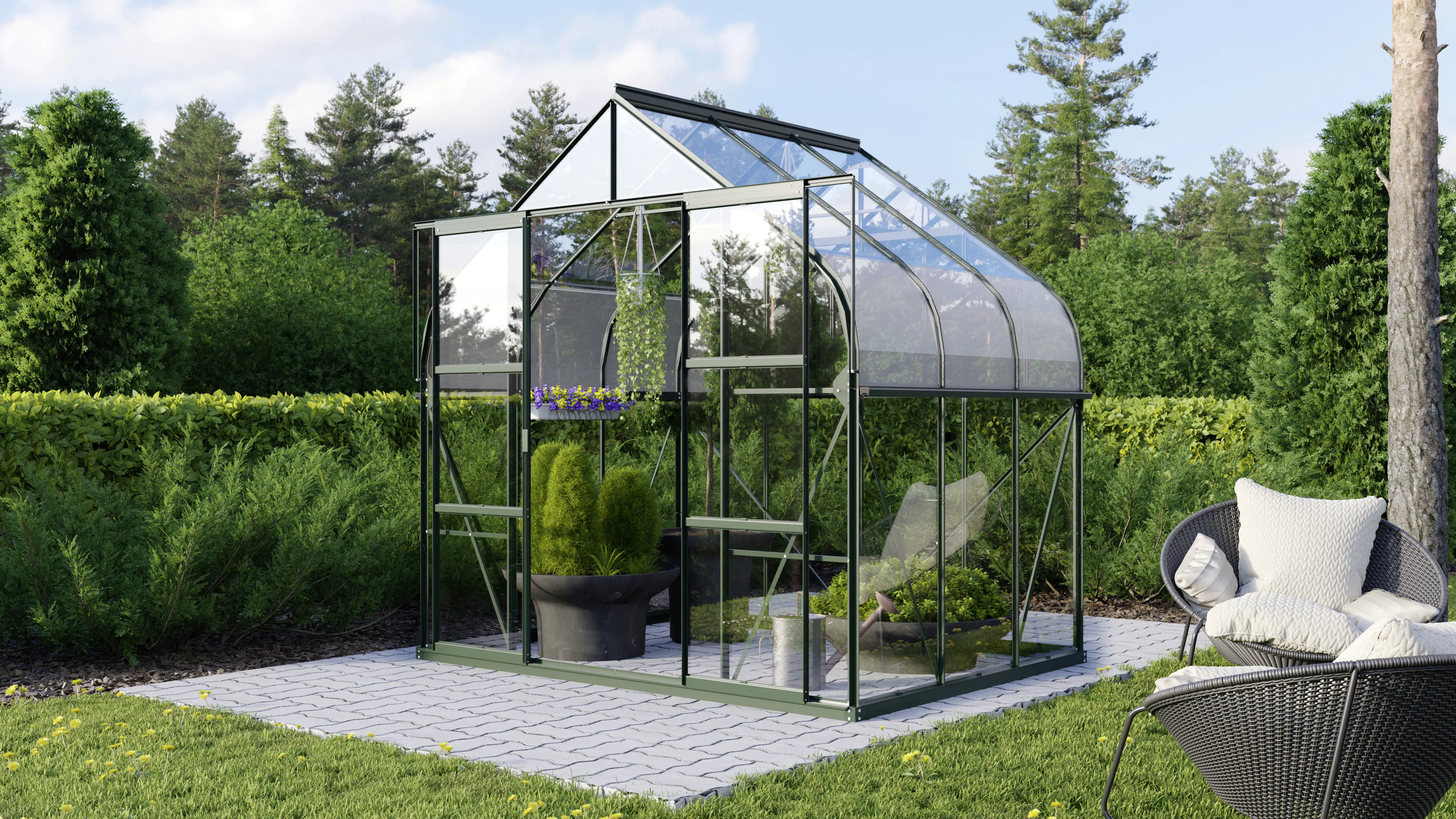 Vitavia Gewächshaus Dione 5000 264 x 195 cm 3 mm Sicherheitsglas Vitavia Gewächshaus Dione 5000 264 x 195 cm 3 mm Sicherheitsglas