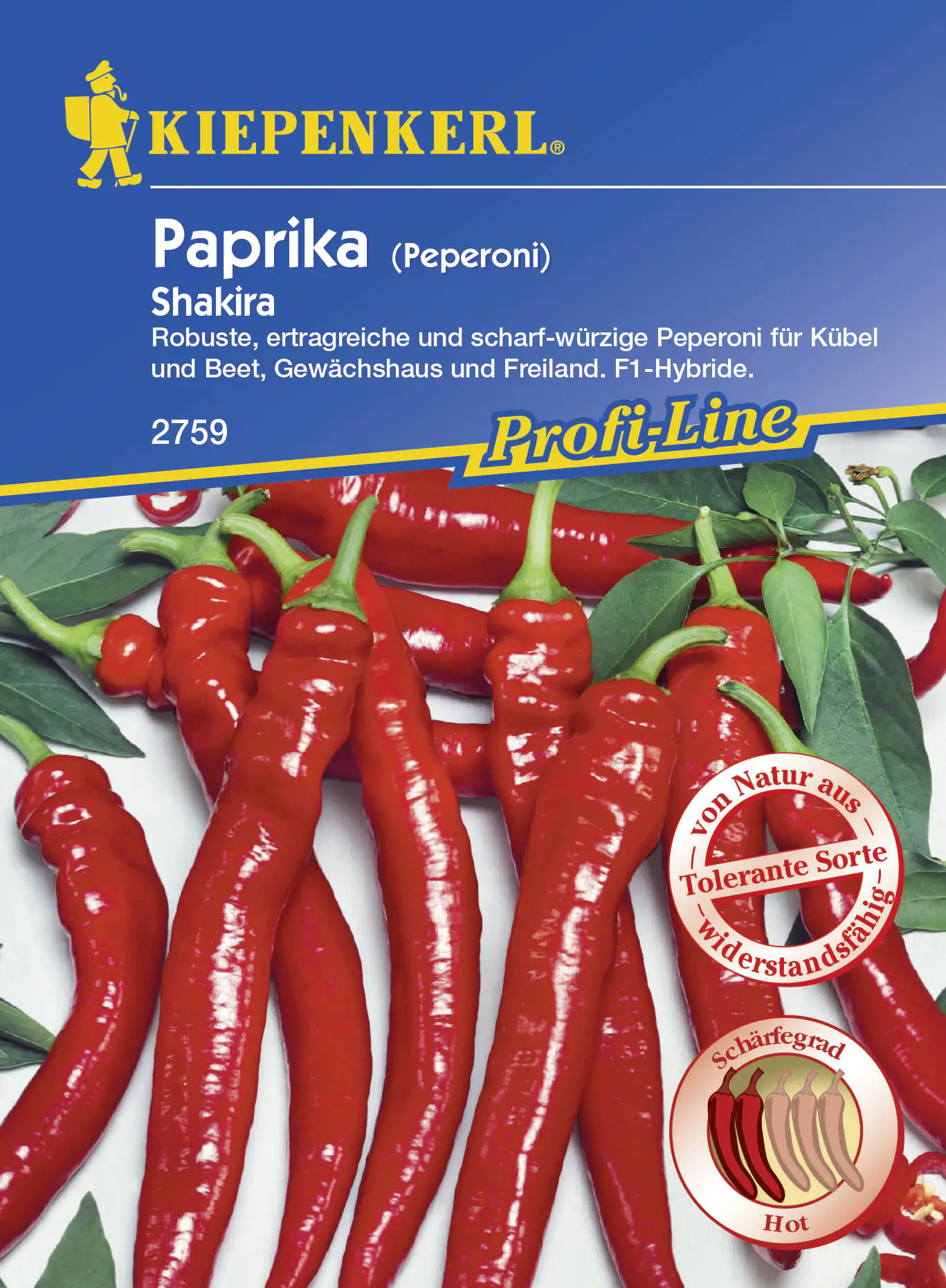 Kiepenkerl Peperoni Shakira Capsicum annuum, Inhalt: 9 Korn