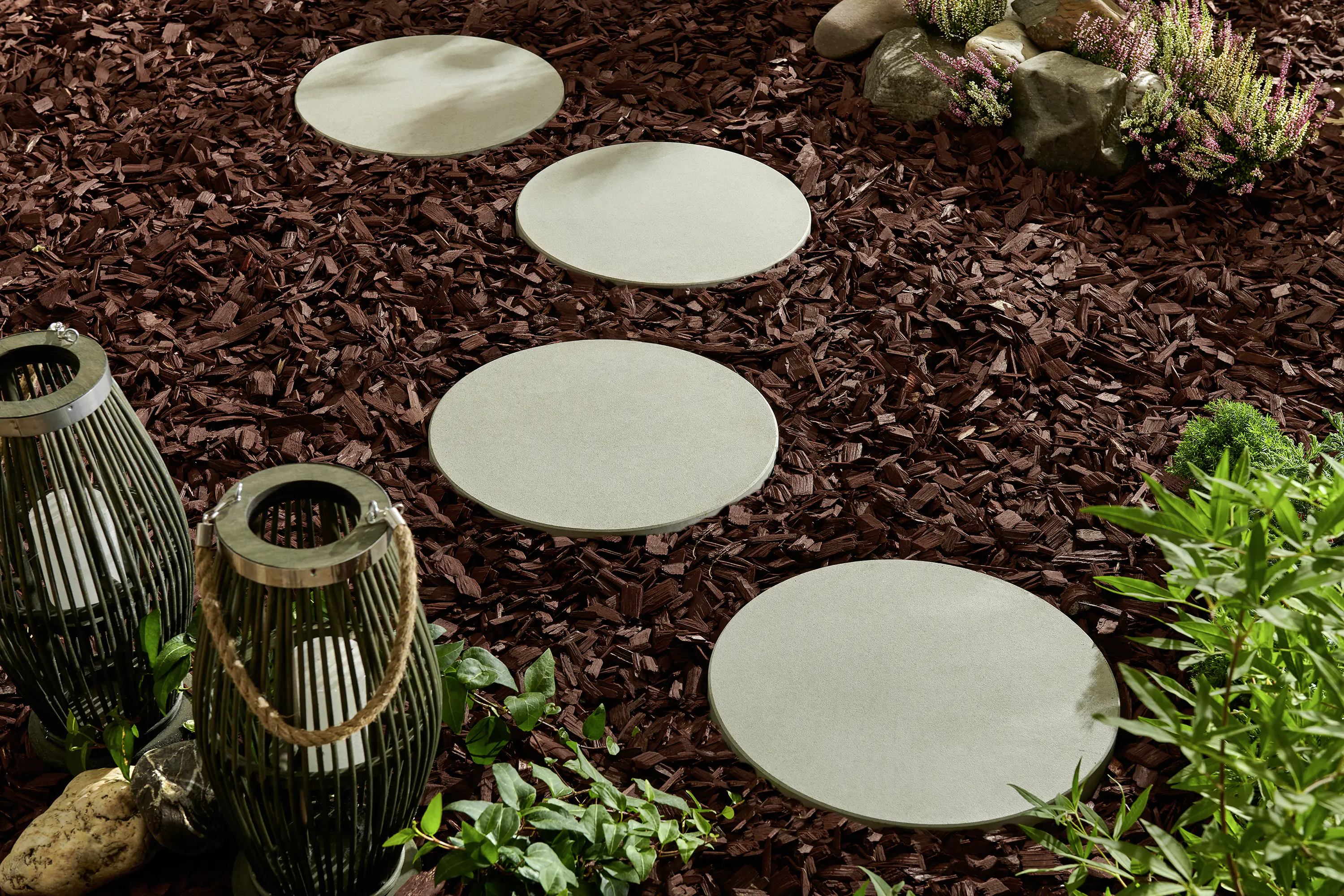 KANN Trittplatte Circle 39 x 39 x 4 cm, grau