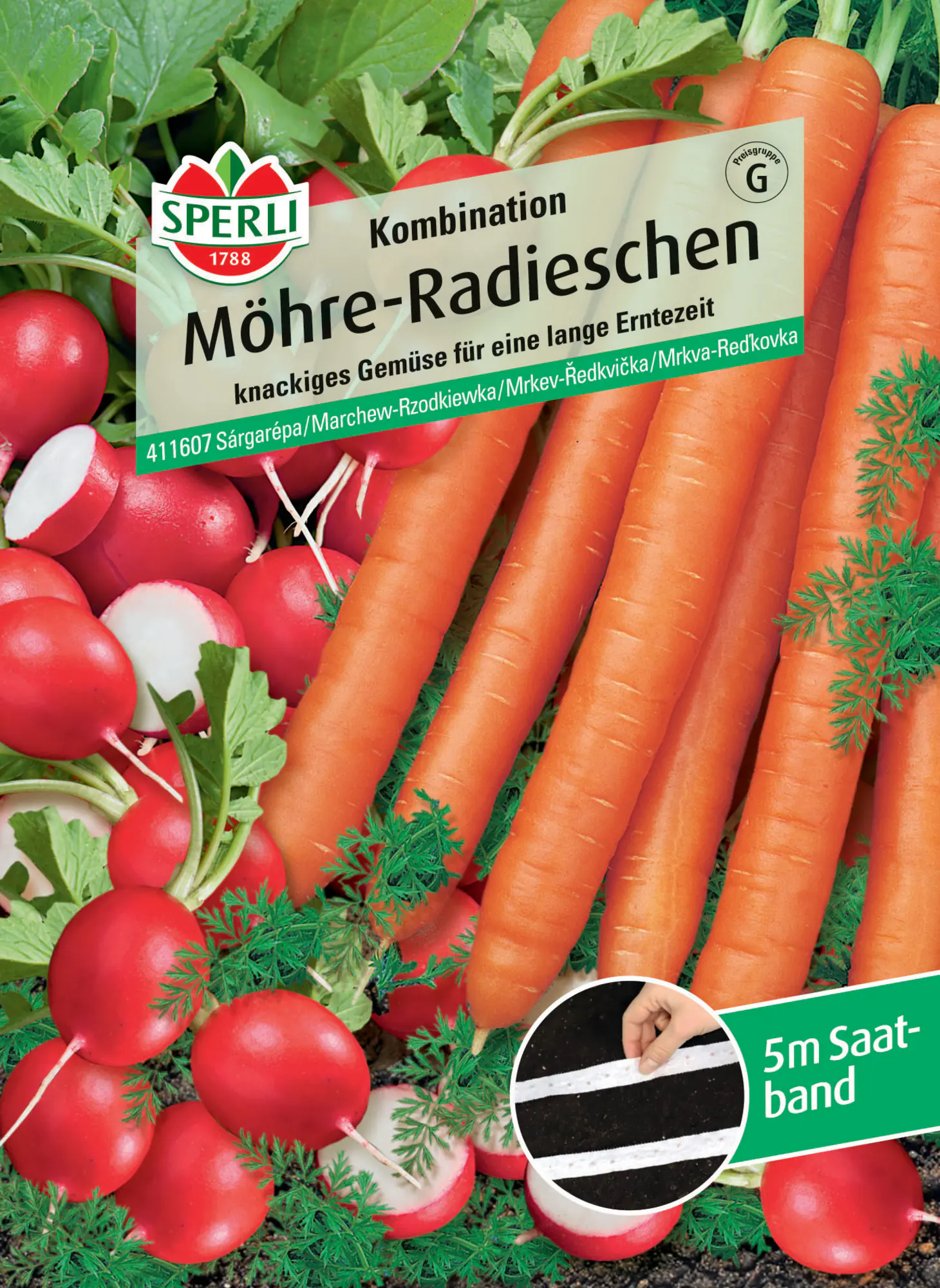 Sperli Möhre-Radieschen Kombination Saatband