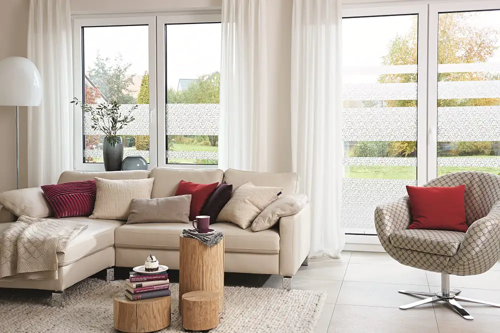 d-c-fix® Folie Static Window Stripes Sunrise 7,5 x 200 cm, transparent