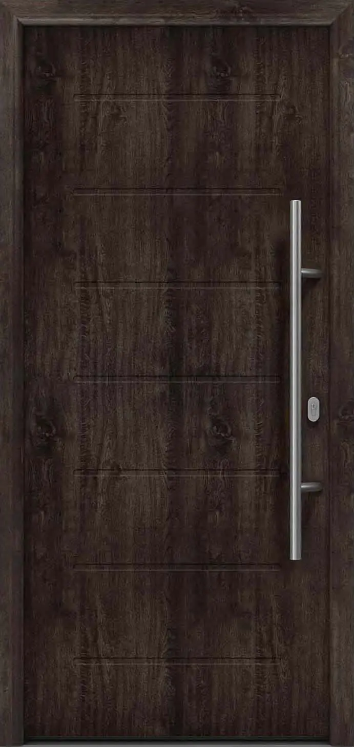 EcoStar Haustür ISOPRO IP 015 night oak 110 x 210 cm