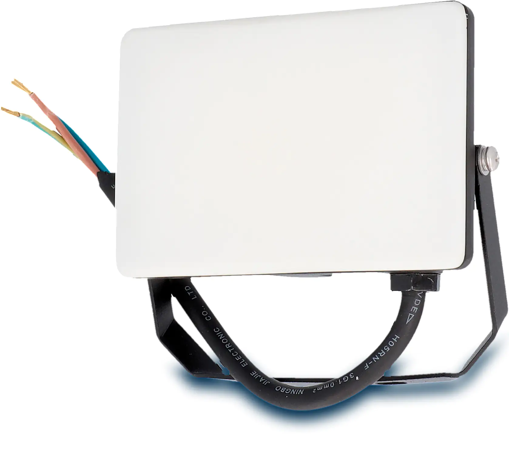 Unitec LED Strahler 20 Watt schwarz 2000 lm, 4000K, 20 cm Kabel, IP65