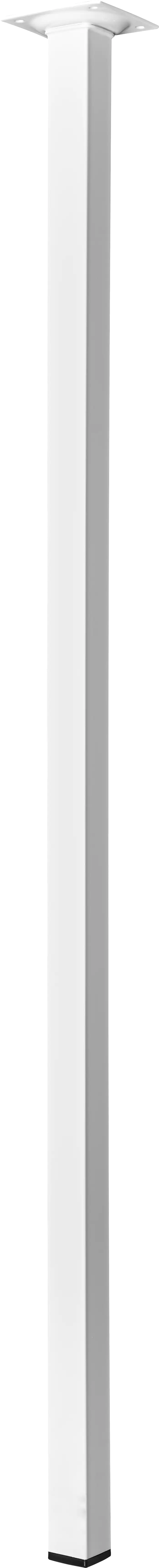 Hettich Tischbein 80 x 2,5 x 2,5 cm Stahl weiß - 1 Stück