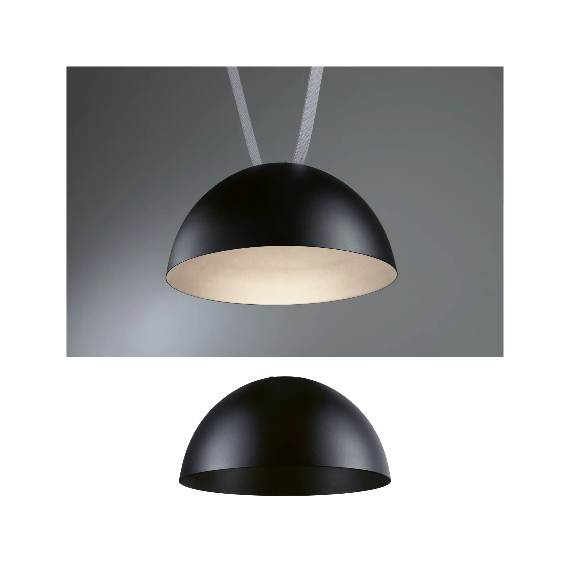 Paulmann Pendelleuchte Bol Uline 12W Aluminium schwarz Paulmann Pendelleuchte Bol Uline 12W Aluminium schwarz