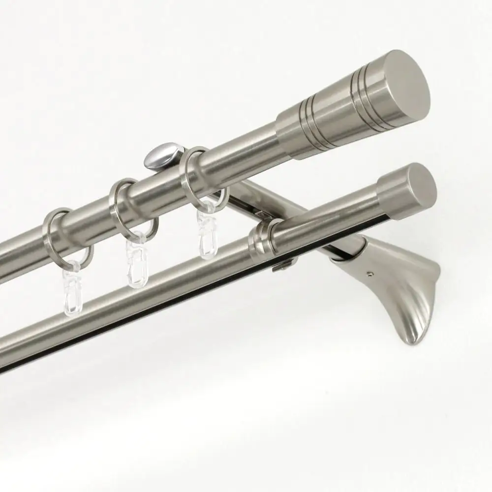 Gardinia Endknopf Apollo zu Stilprogramm Chicago, Ø 20 mm edelstahl-optik