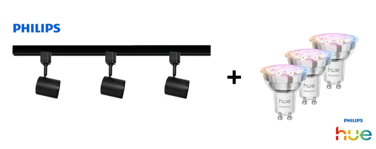 Philips LED Leuchten 3er Spot Zilo Easy Link schwarz 100 cm warmweiß-kaltweiß RGB