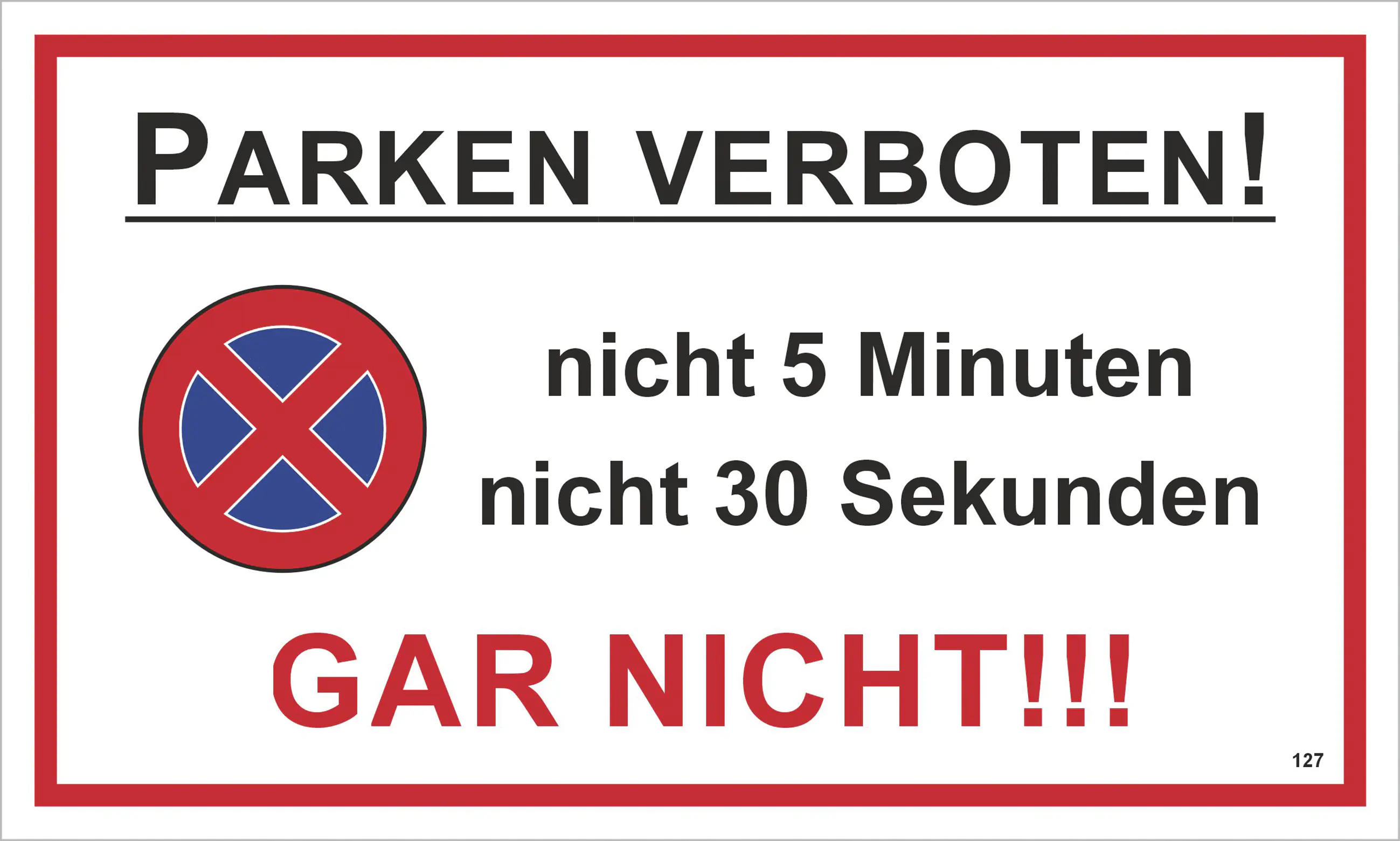 Hermann Schütz Schild Parken verboten...