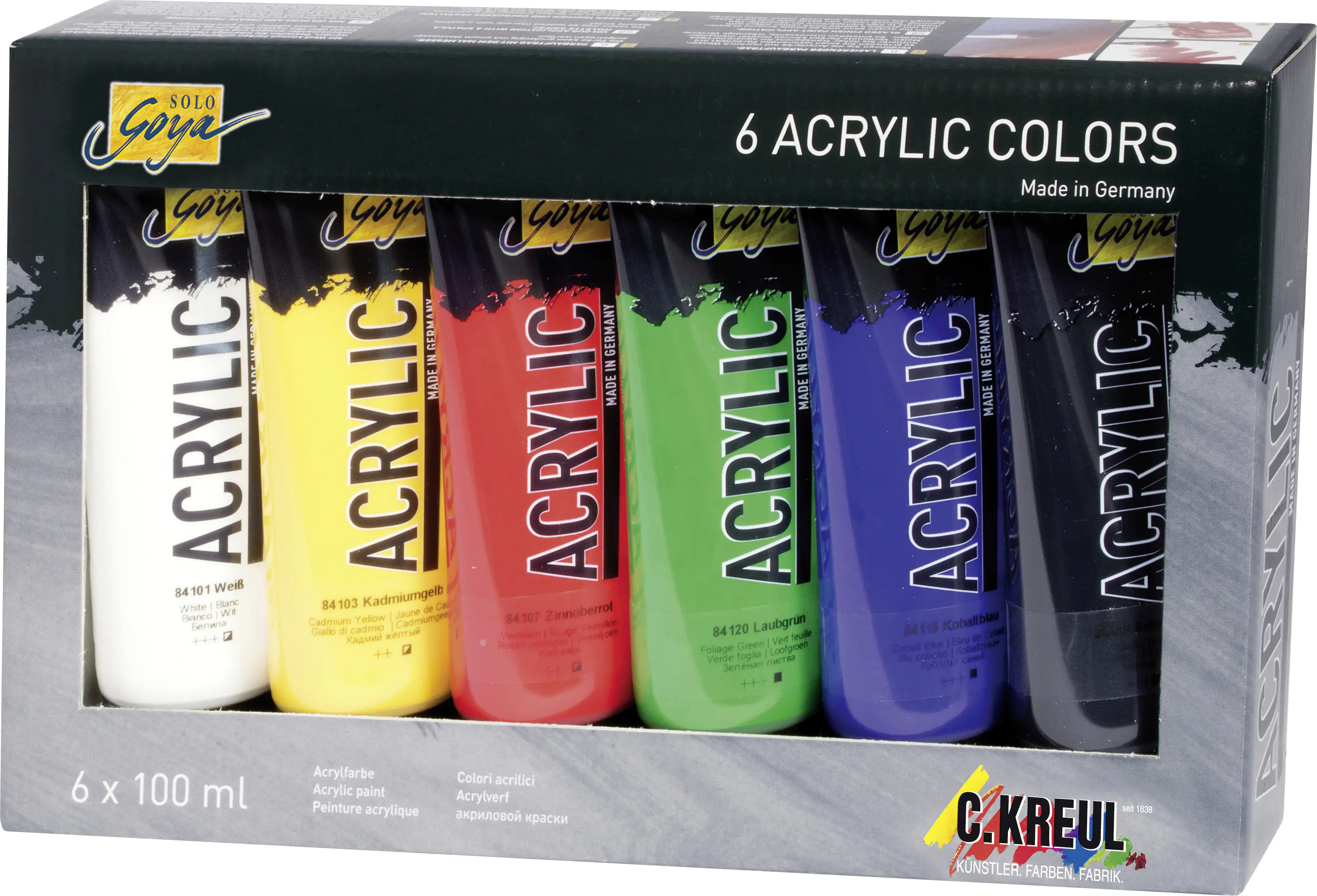 Kreul Solo Goya Acrylic Tuben 6er Set x 100 ml Kreul Solo Goya Acrylic Tuben 6er Set x 100 ml