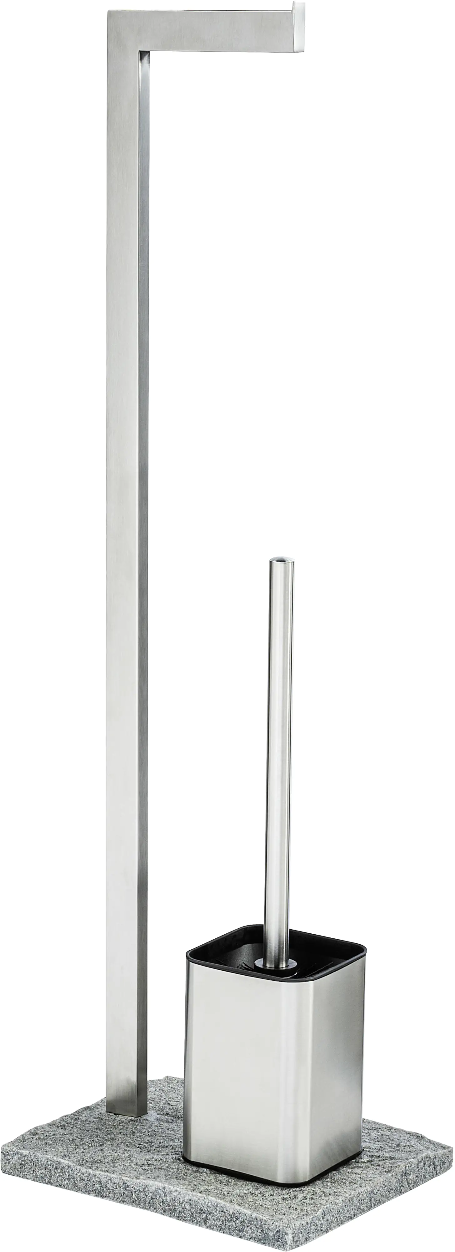 Wenko Stand WC-Garnitur Granit chrom Wenko Stand WC-Garnitur Granit chrom