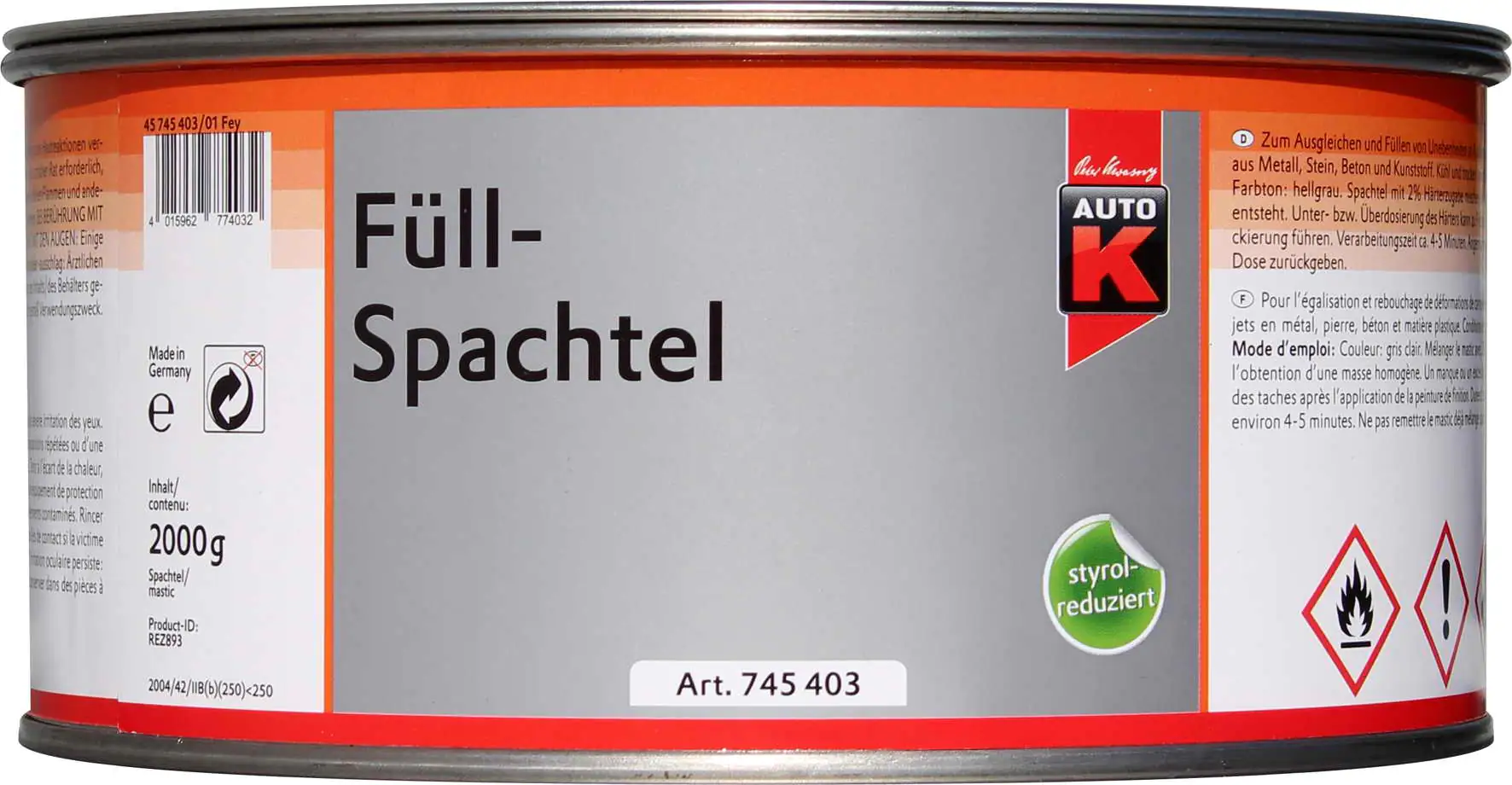 Auto-K Füllspachtel 2000g Auto-K Füllspachtel 2000g