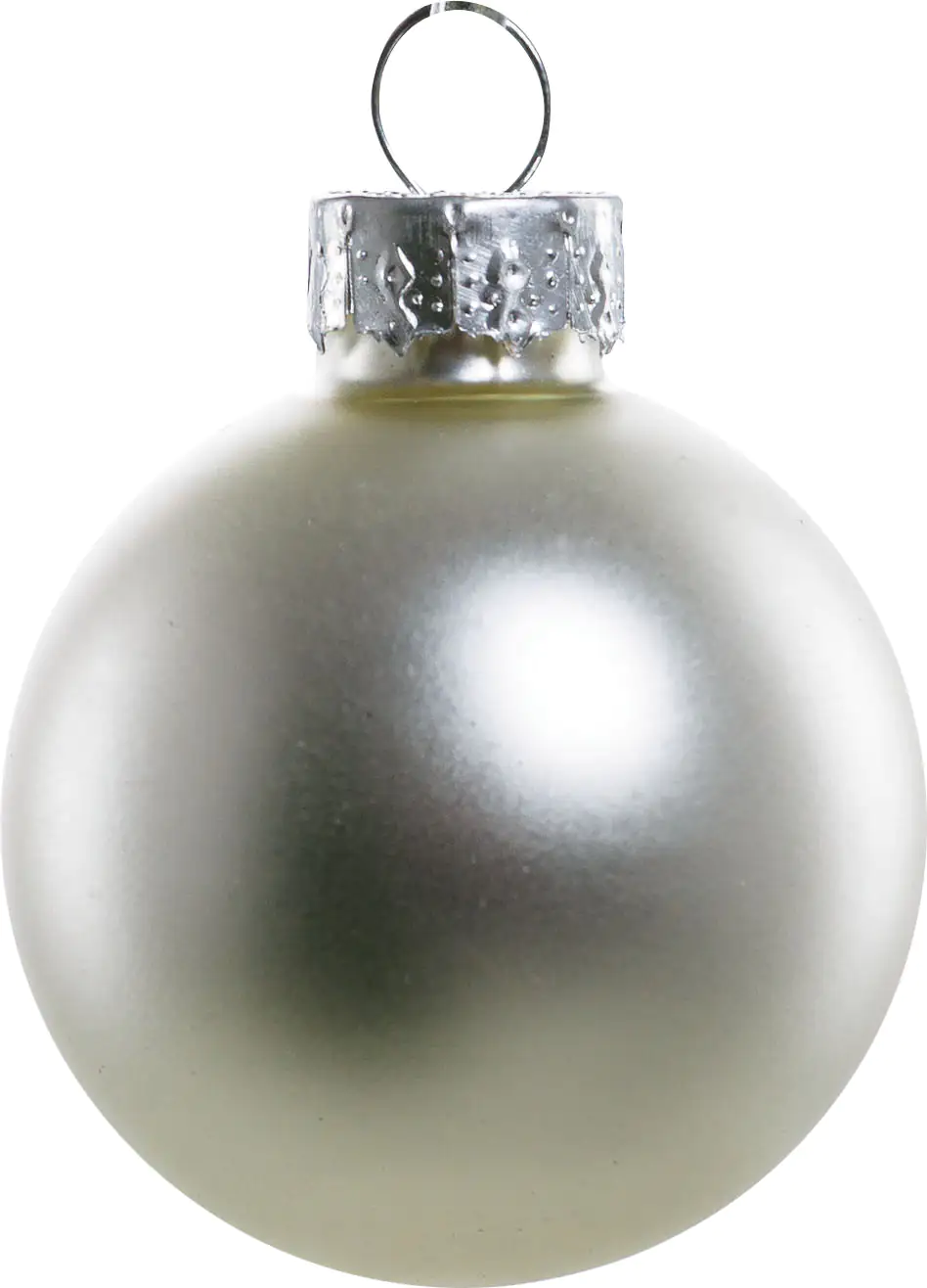 2076601538899_03 TrendLine Weihnachtskugeln aus Glas Ø 3,5 cm silber 16 Stück