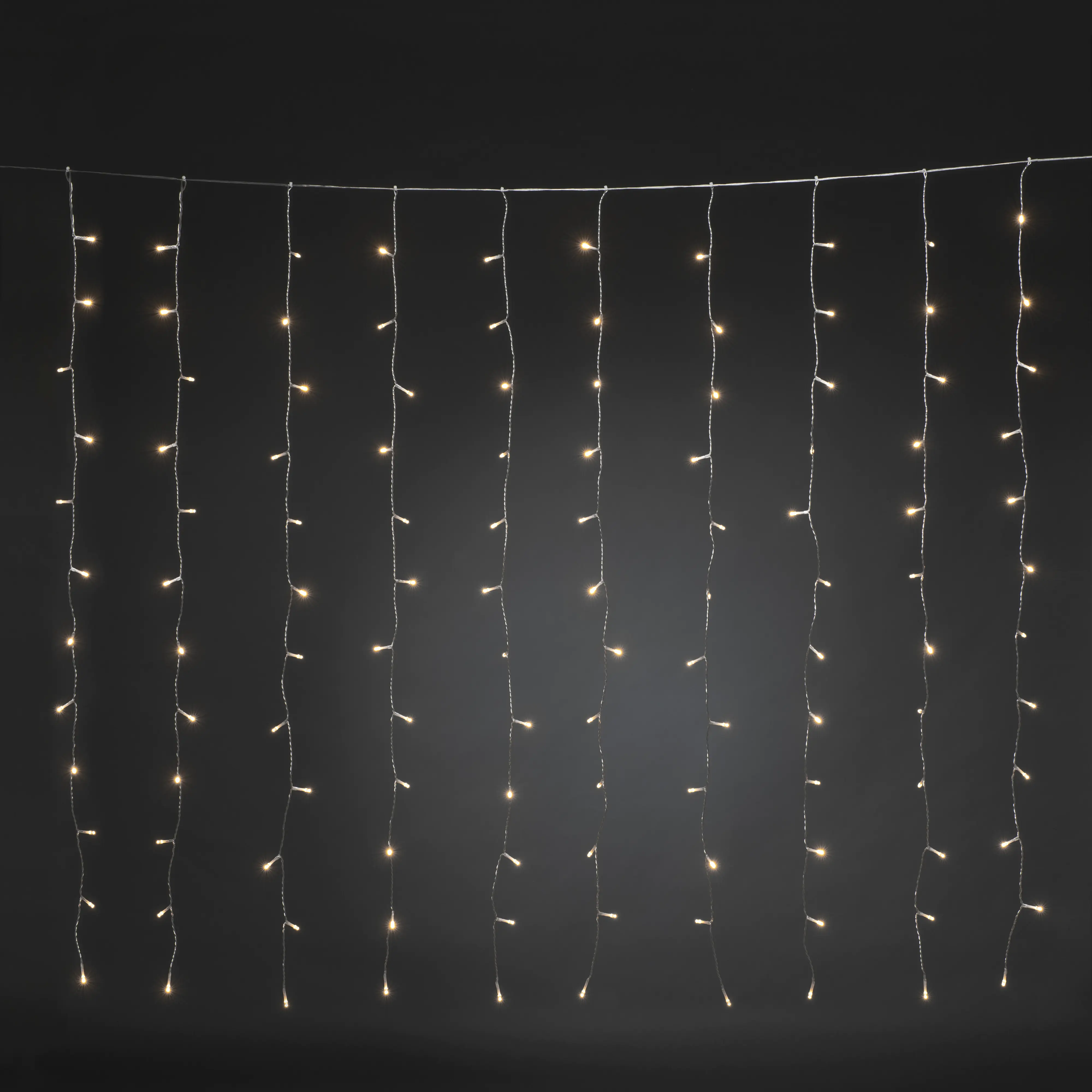 Konstsmide LED Lichtervorhang für Fenster 120 warmweiße Dioden 3,6W