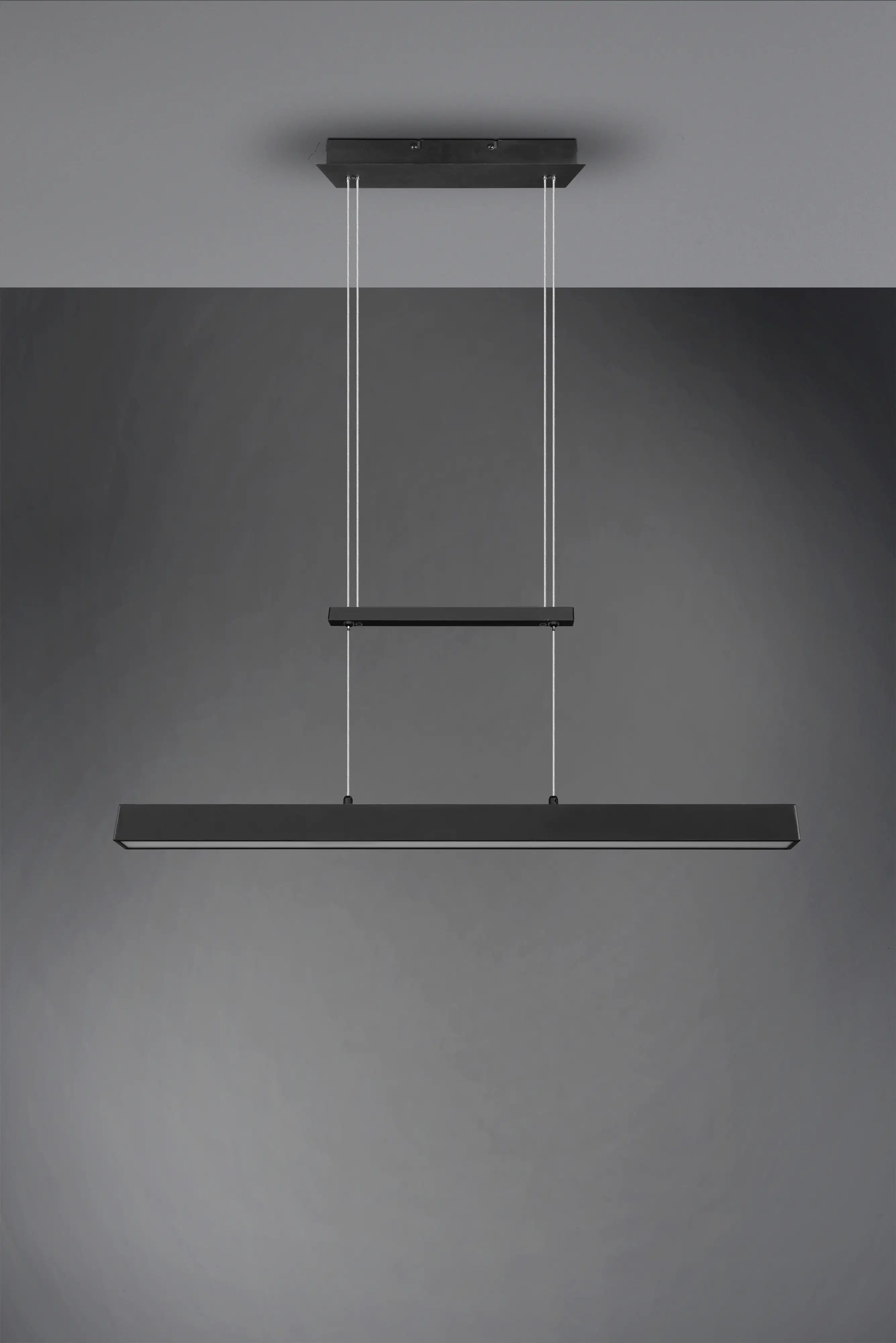 Reality Leuchten LED Pendelleuchte Paros schwarz matt Switch Dimmer