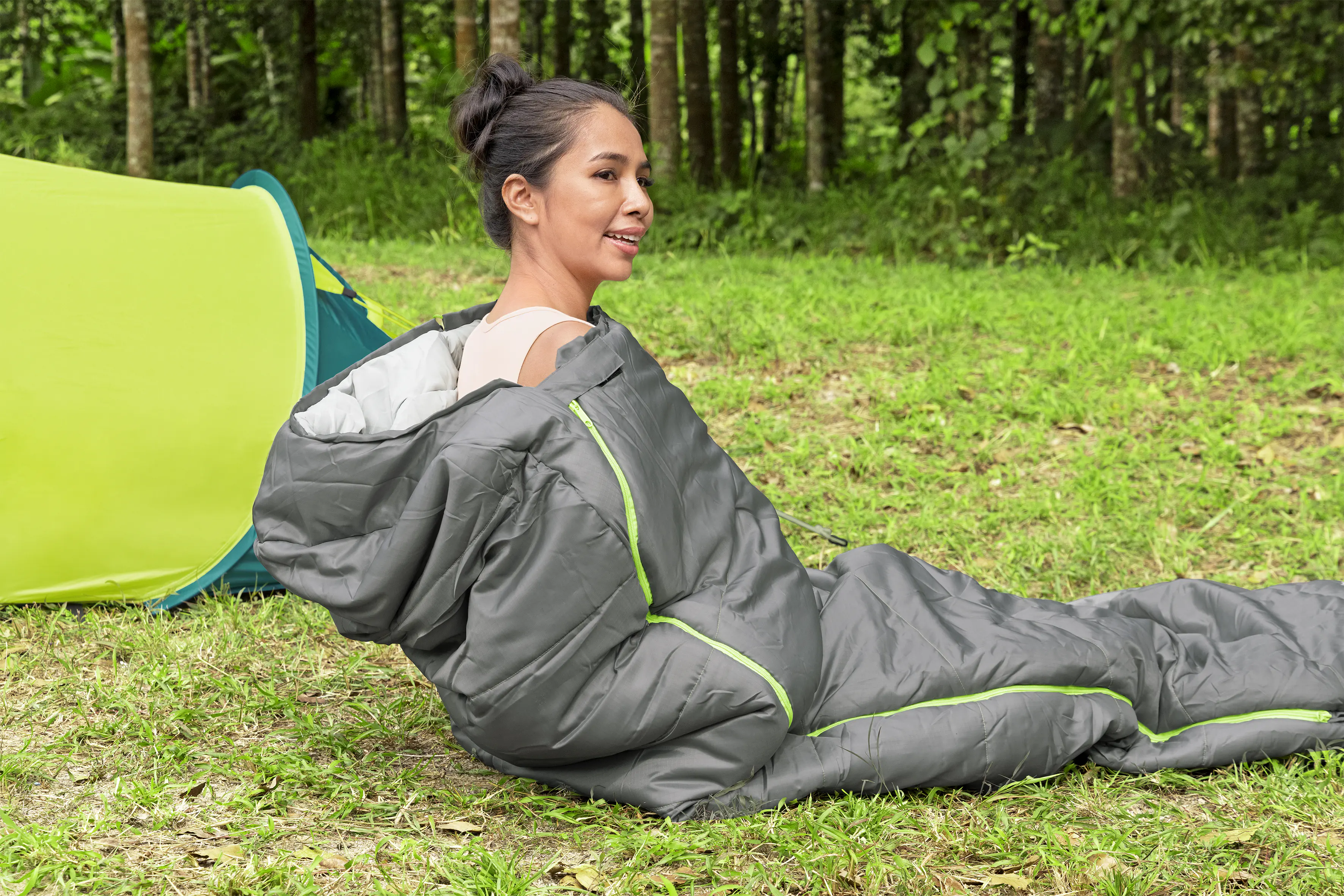 Bestway Mumienschlafsack Hiberhide 0 grau 230 x 80 x 55 cm