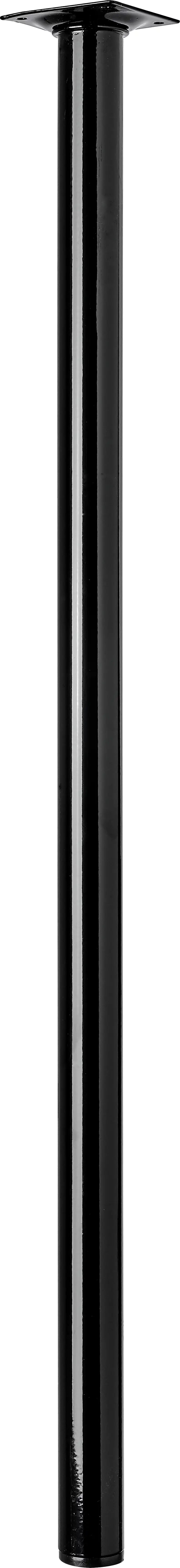 Hettich Tischbein 3,0 x 70 cm Stahl schwarz - 1 Stück