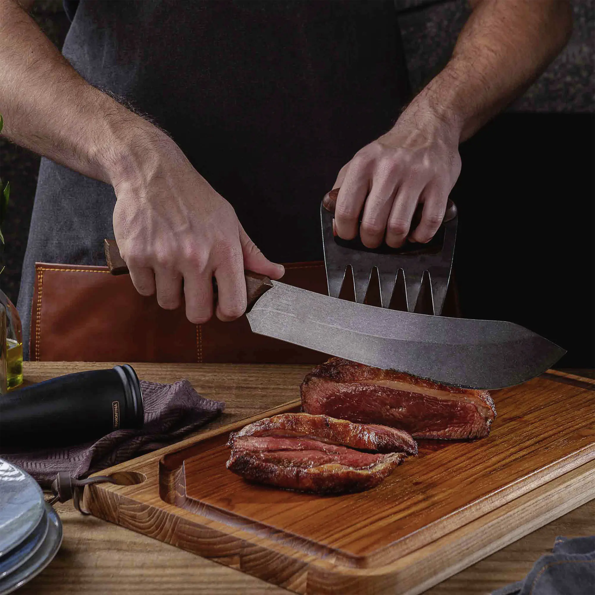 Tramontina Churrasco Fleischmesser 39 cm schwarz Tramontina Churrasco Fleischmesser 39 cm schwarz