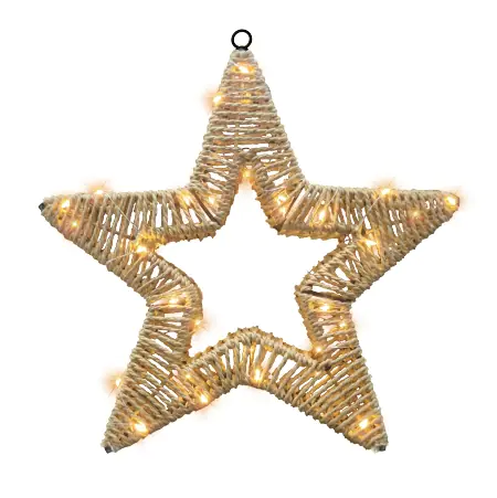 TrendLine Stern Papier + Eisen Ø 38 cm braun