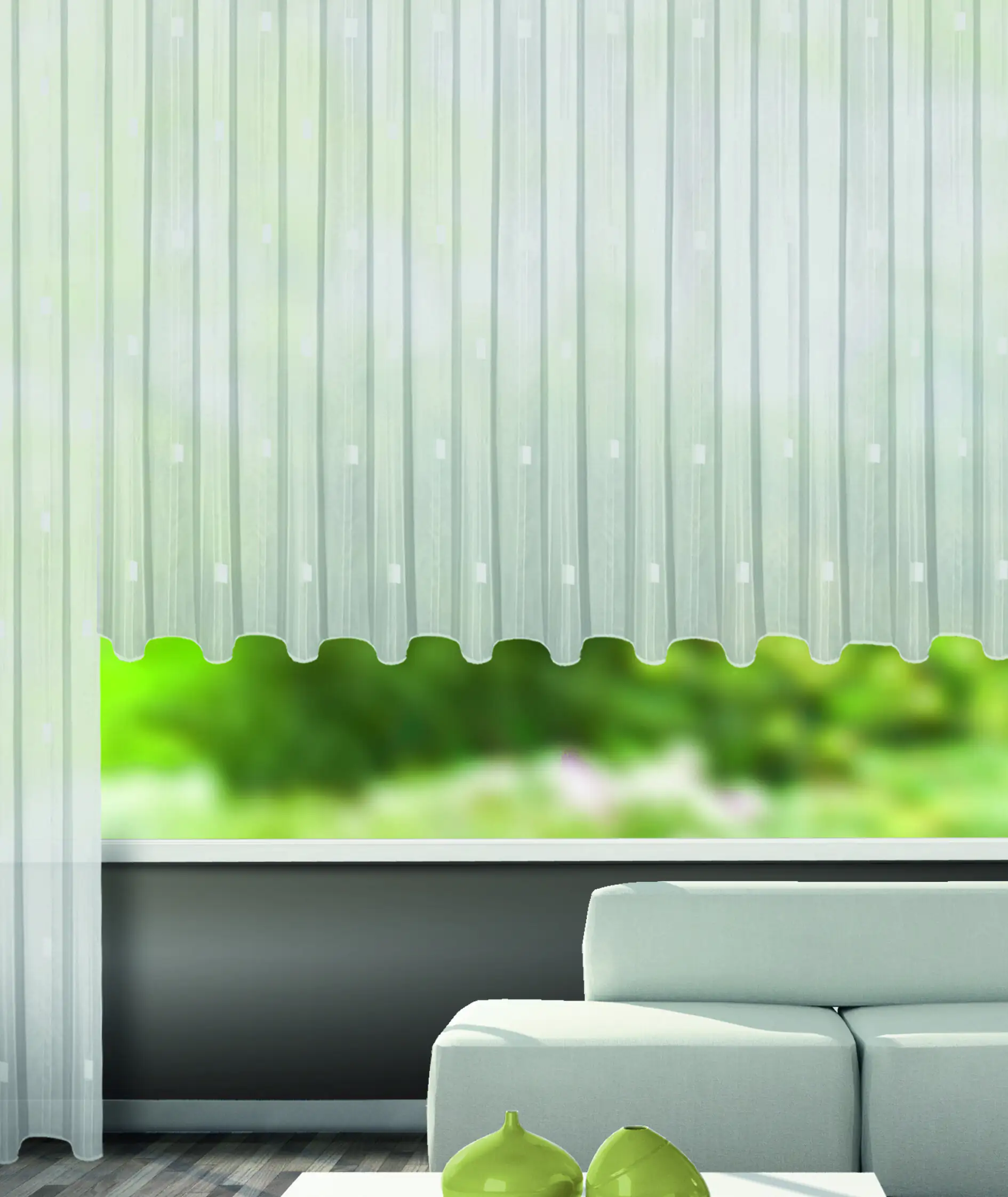 Neusser Collection Store mit Bleiband Christa weiß, 145 x 300 cm