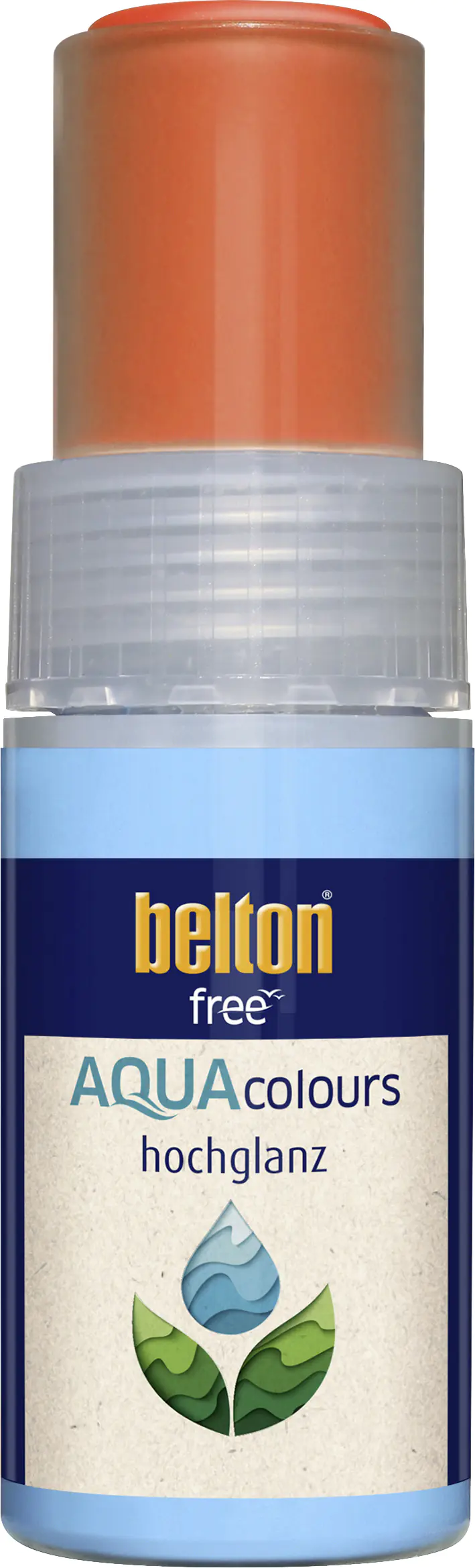 belton free Lackstift AQUAcolours 9 ml reinorange hochglanz