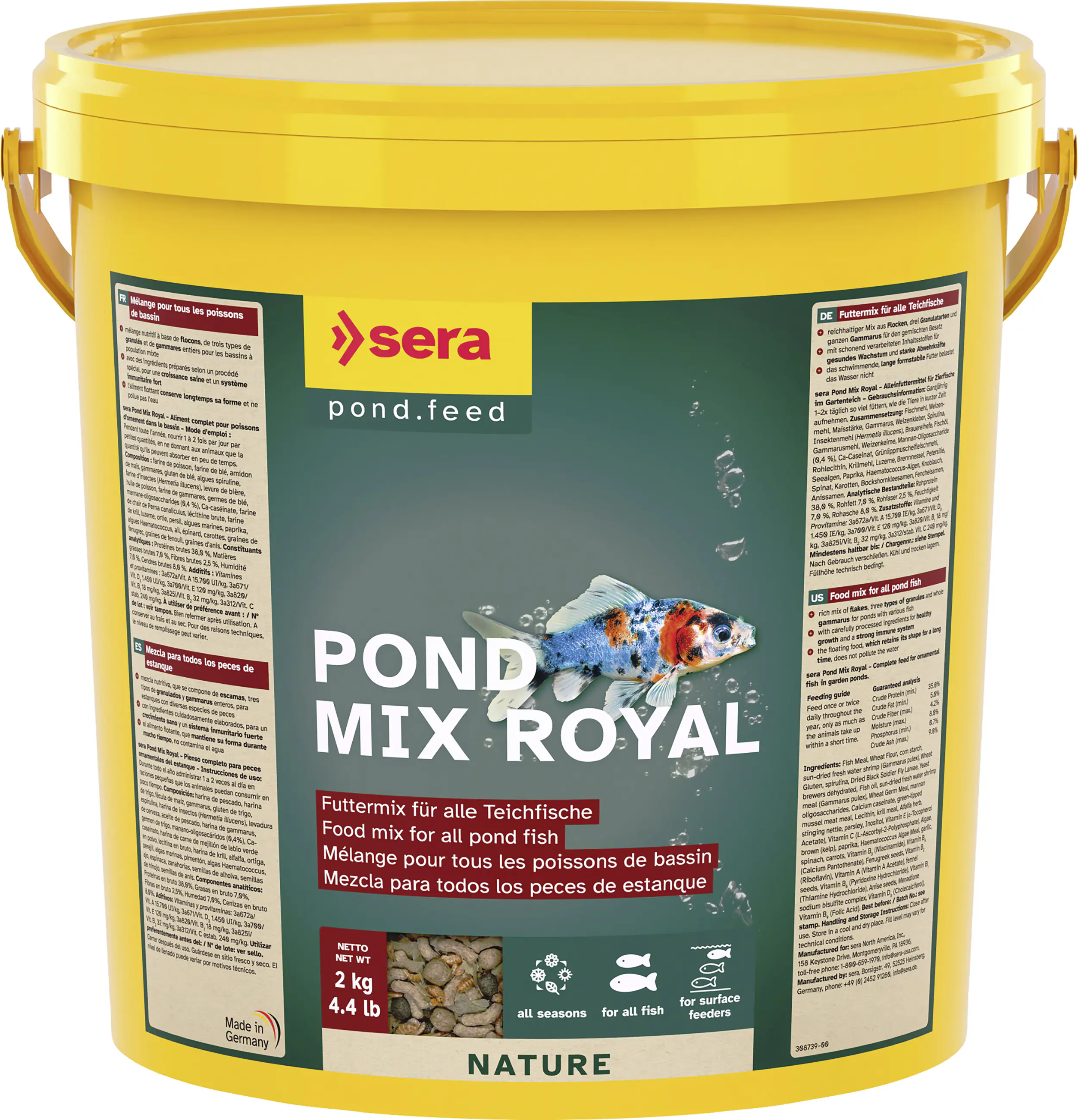 Sera Pond Fischfutter Teich Mix Royal 10 L Sera Pond Fischfutter Teich Mix Royal 10 L