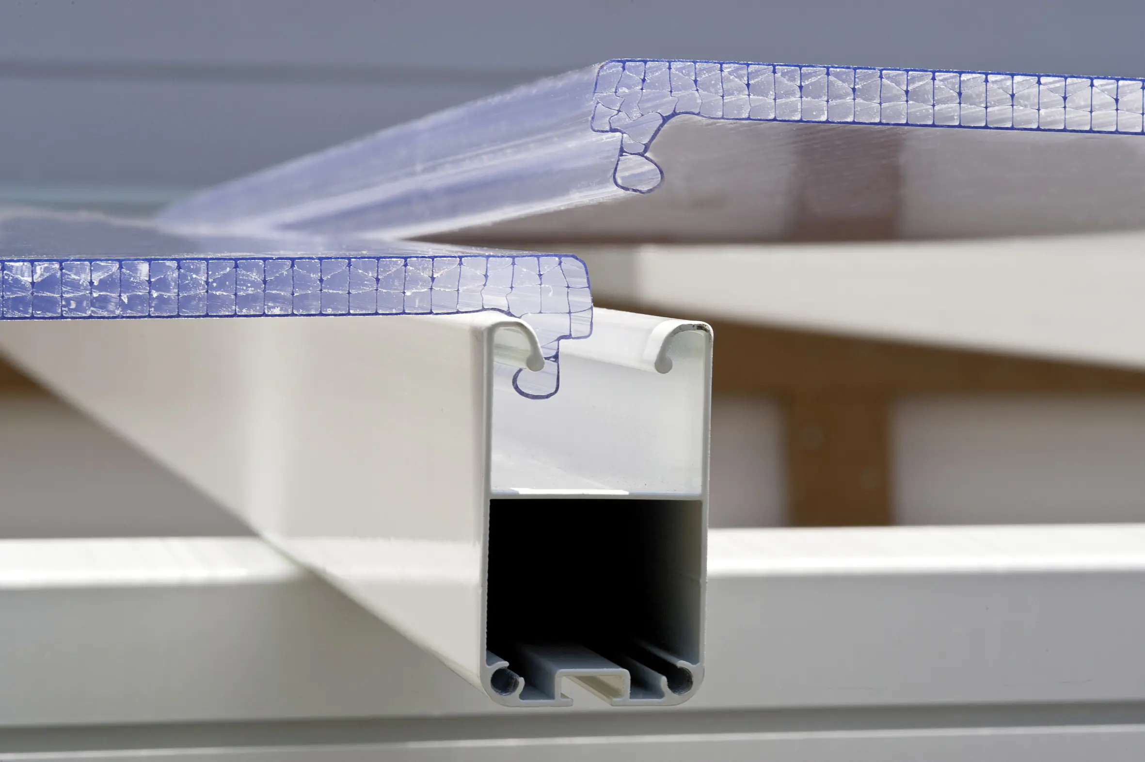 Canopia Terrassendach 610 x 300 cm weiß