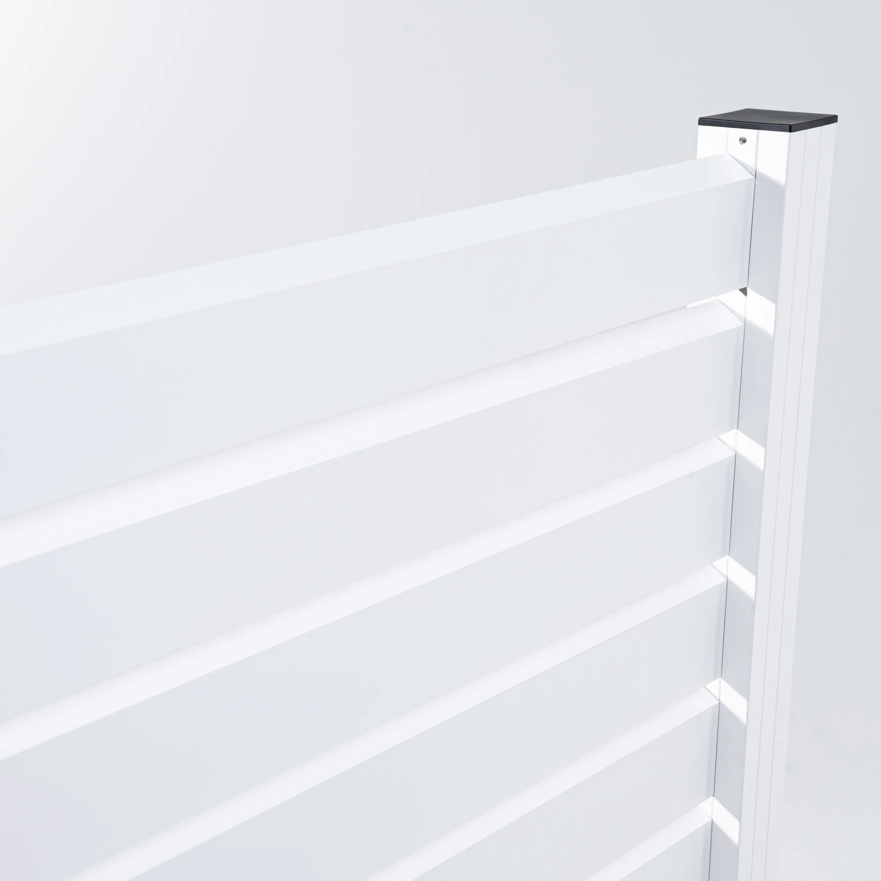 Ambiente Alu-Zaun Erweiterungsset Rhombus MINI 187 x 124,2 cm weiß