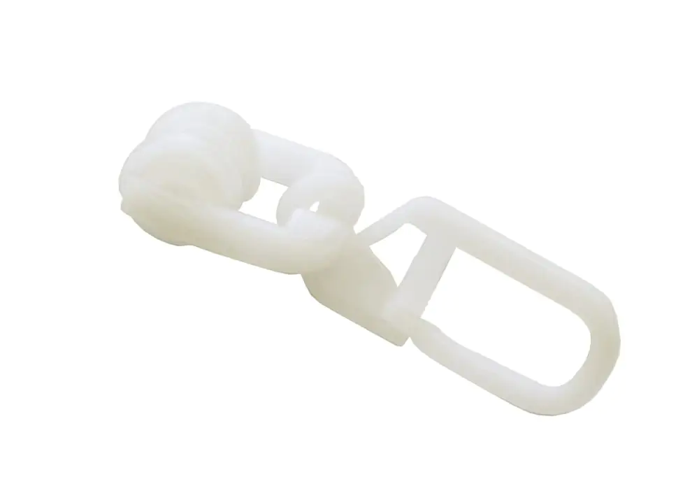 Gardinia T-Rollring mit Faltenlegehaken 20 Stück, weiß