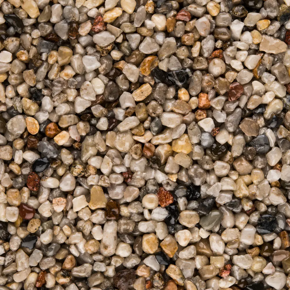 RAVELLO Steinteppich Boden Indoor Körnung Gross Farbe natur dunkel 26 kg Set