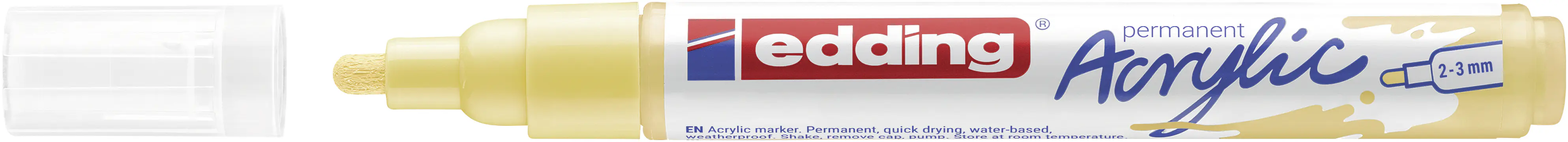 edding 5100 Acrylmarker medium pastellgelb 2 - 3 mm