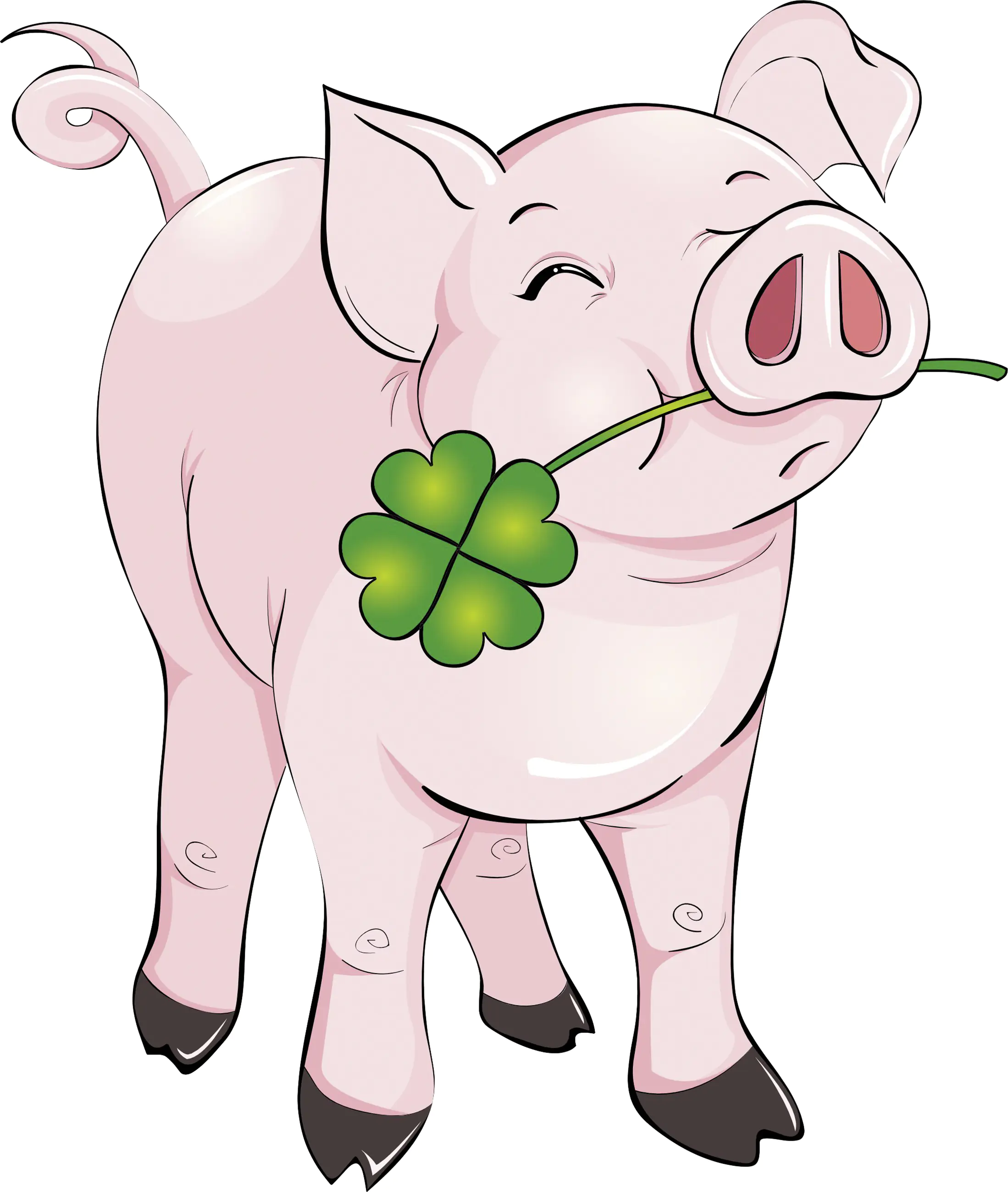 Hermann Schütz Aufkleber Glücksschwein