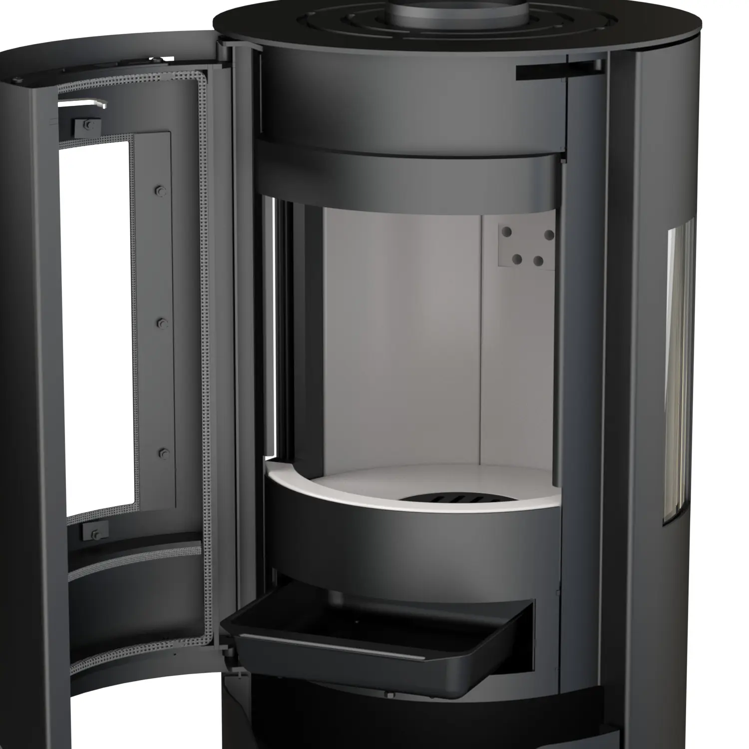Thermia Kaminofen Hiron Trio Stahl schwarz 6 kW Thermia Kaminofen Hiron Trio Stahl schwarz 6 kW