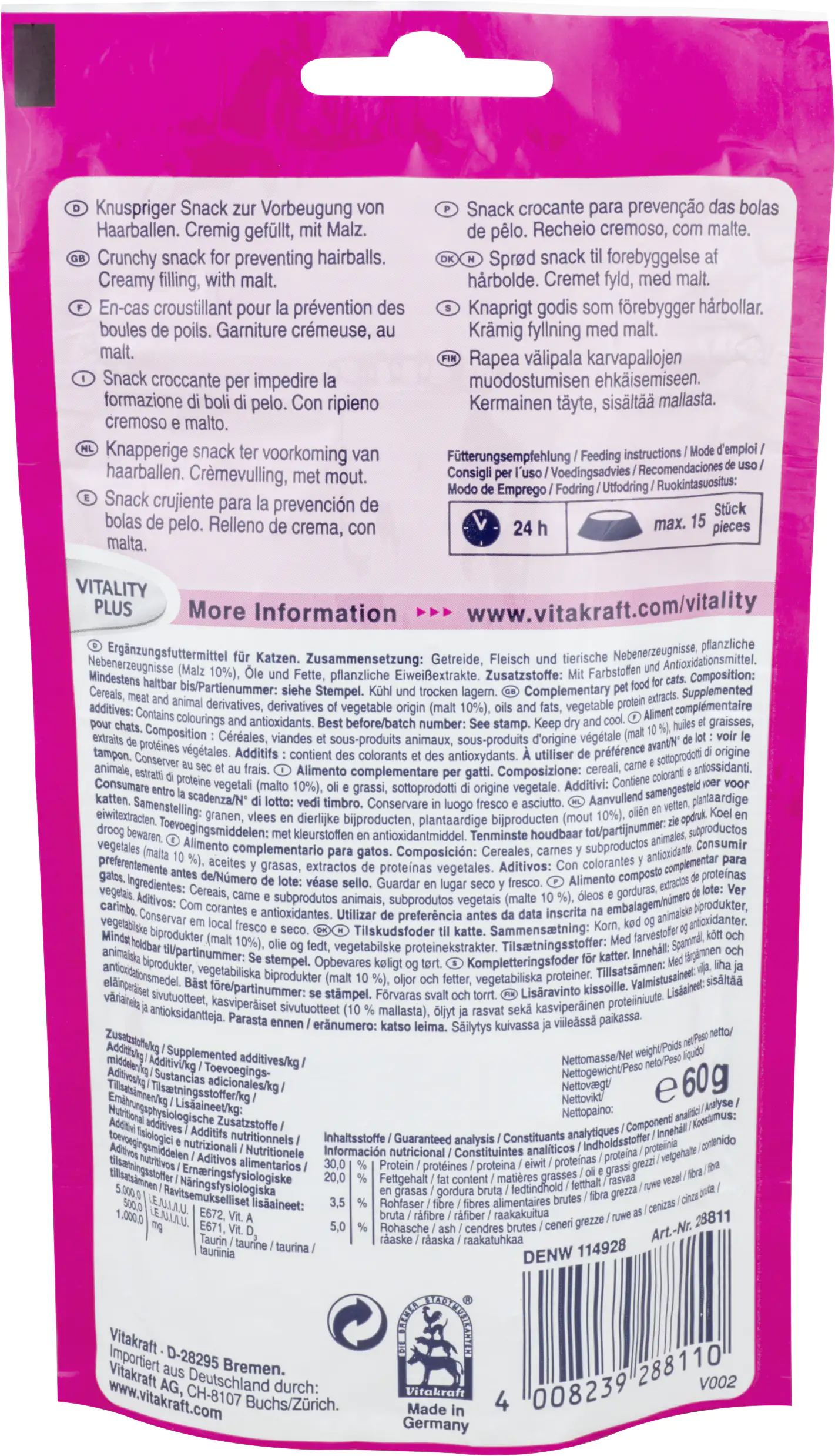 Vitakraft Crispy Crunch Malz 60 g