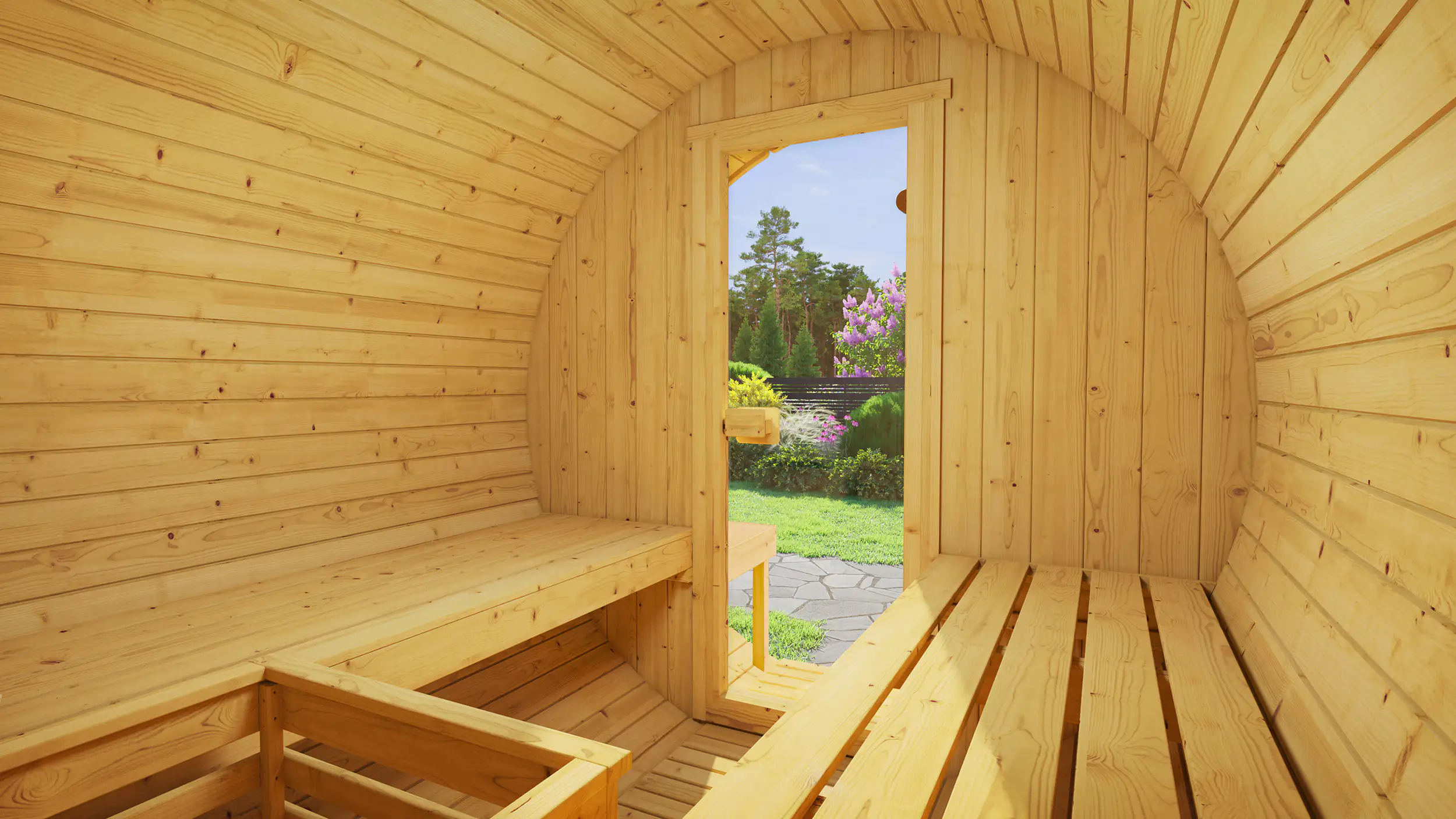 Weka Fasssauna FS 198 Kompakt 9 kW