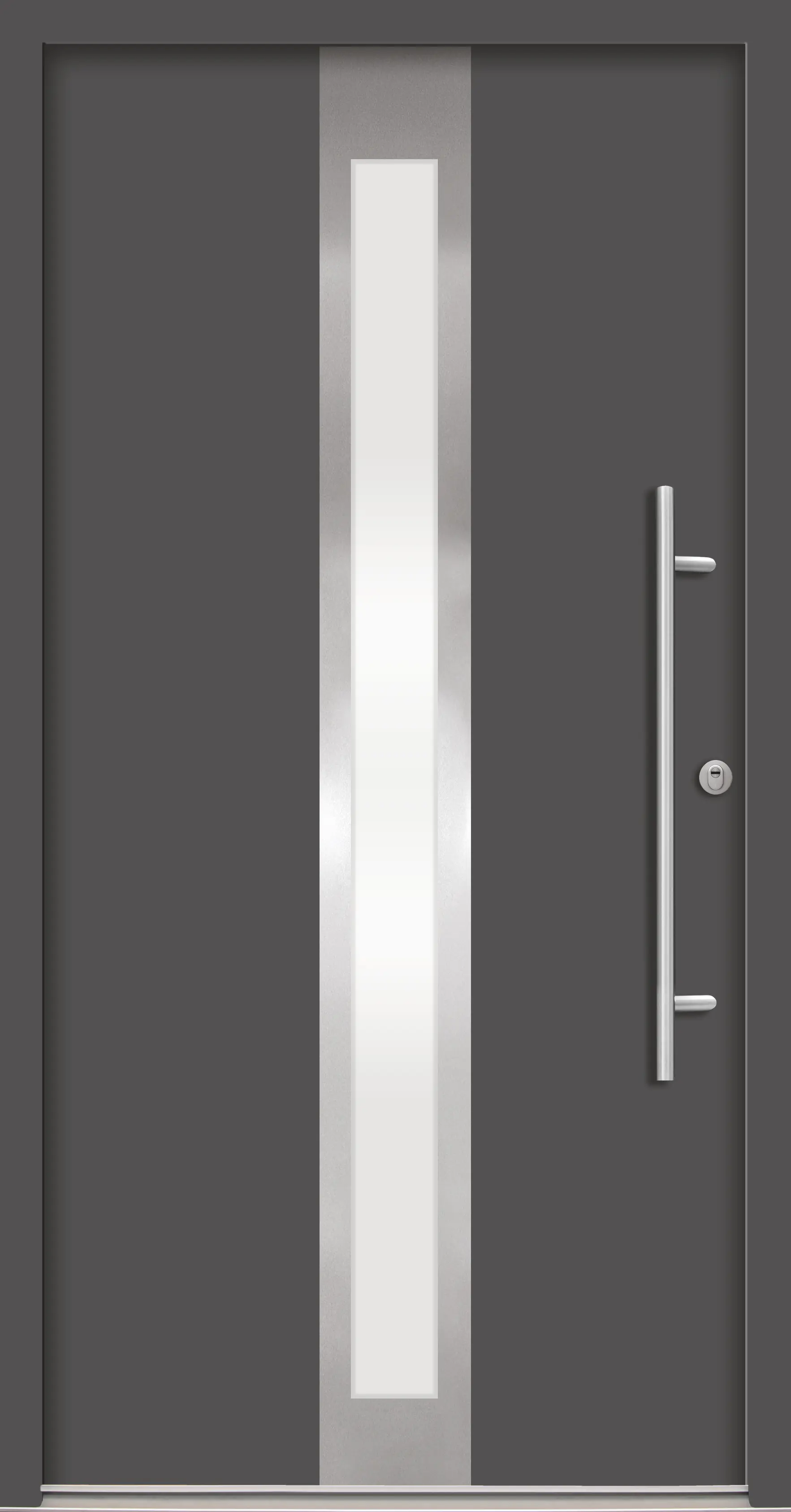 Splendoor Haustür Passivedoor Premium B01 RC2 Anthrazit DIN Rechts 100 x 210 cm