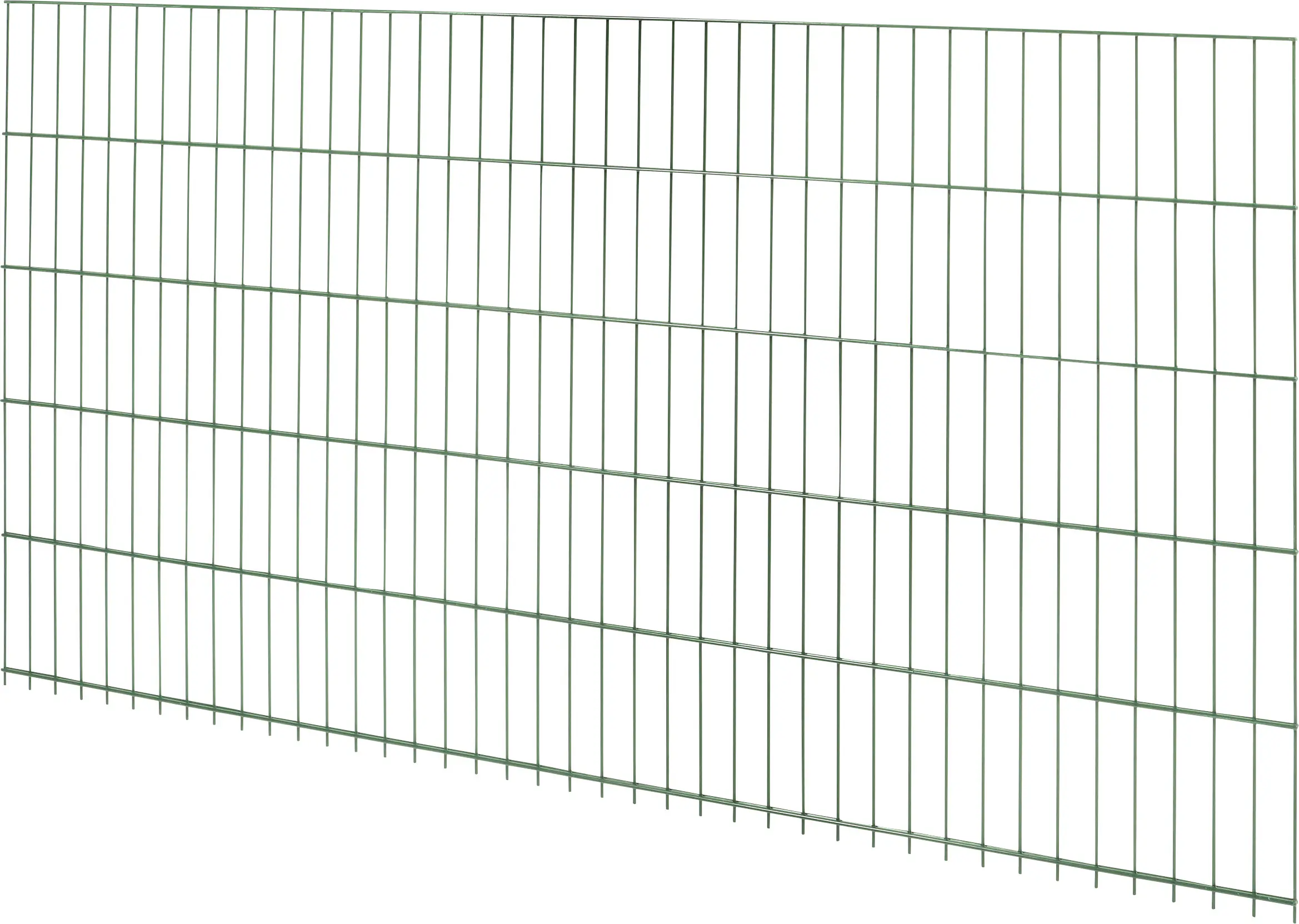 Floraworld Doppelstabmatte-Zaun Comfort 201 x 103 cm moosgrün
