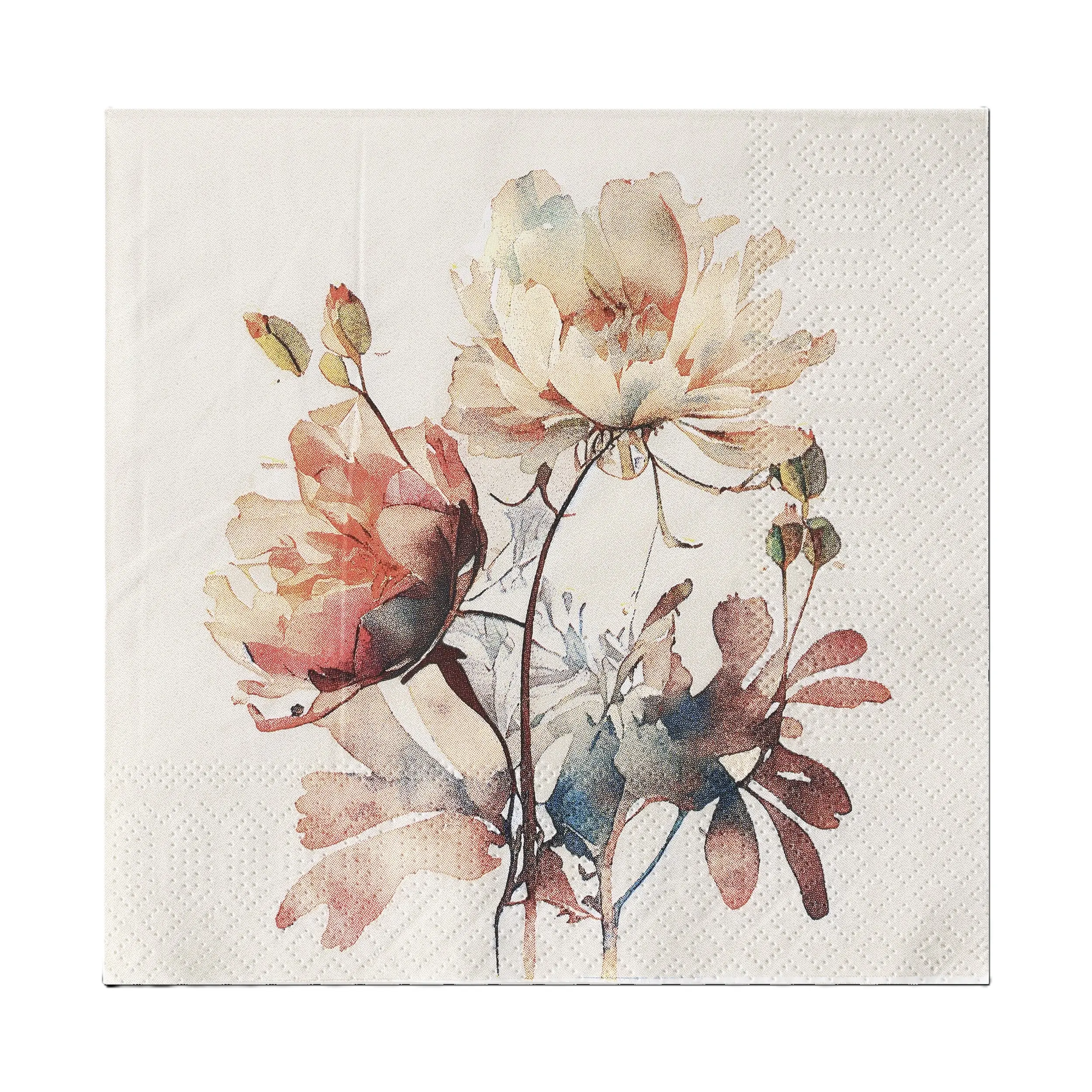 Eglo Servietten Motiv Blumen Mahuli bunt 17 x 17 cm - 20er Pack