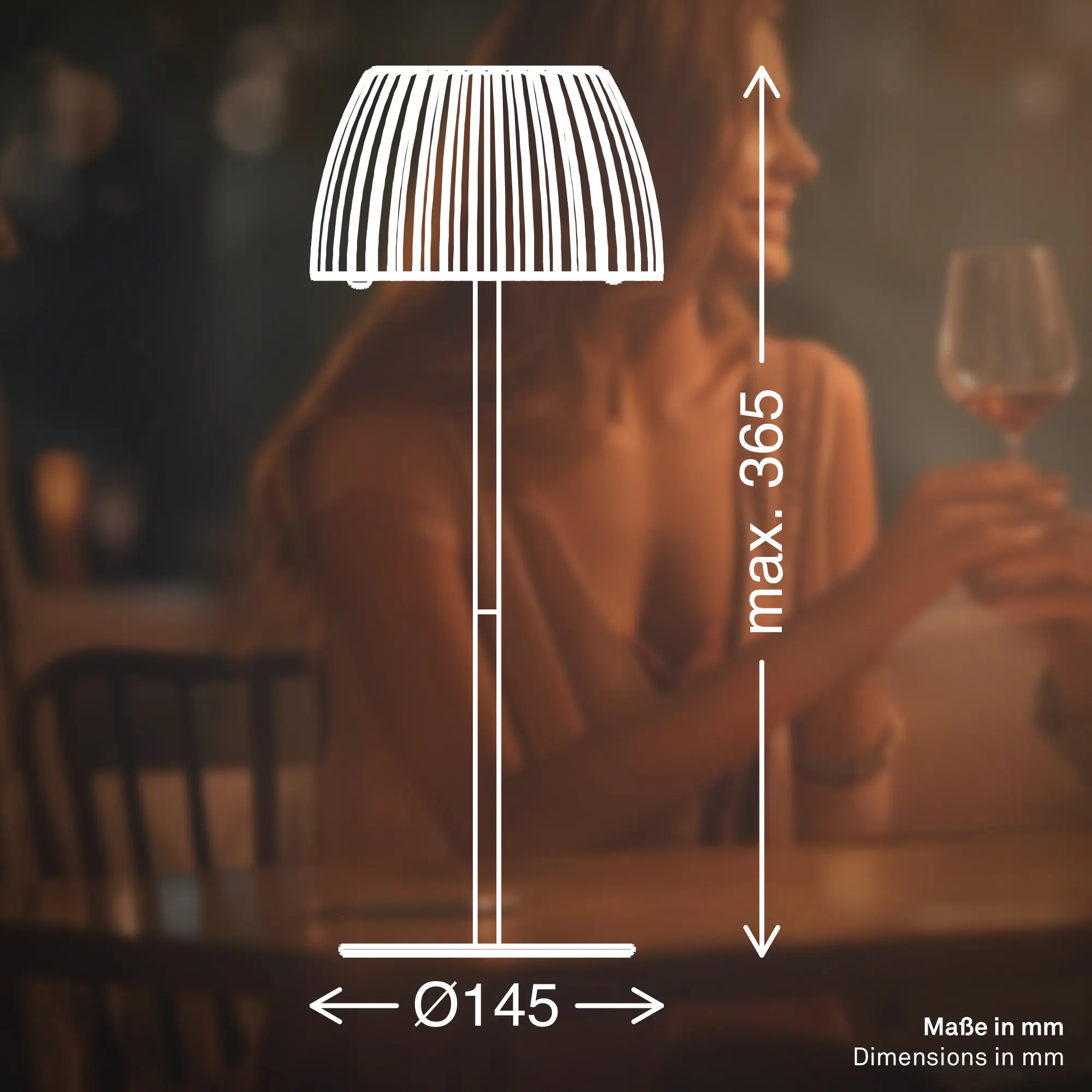 Briloner LED-Tischleuchte Riffle mit Akku grün dimmbar