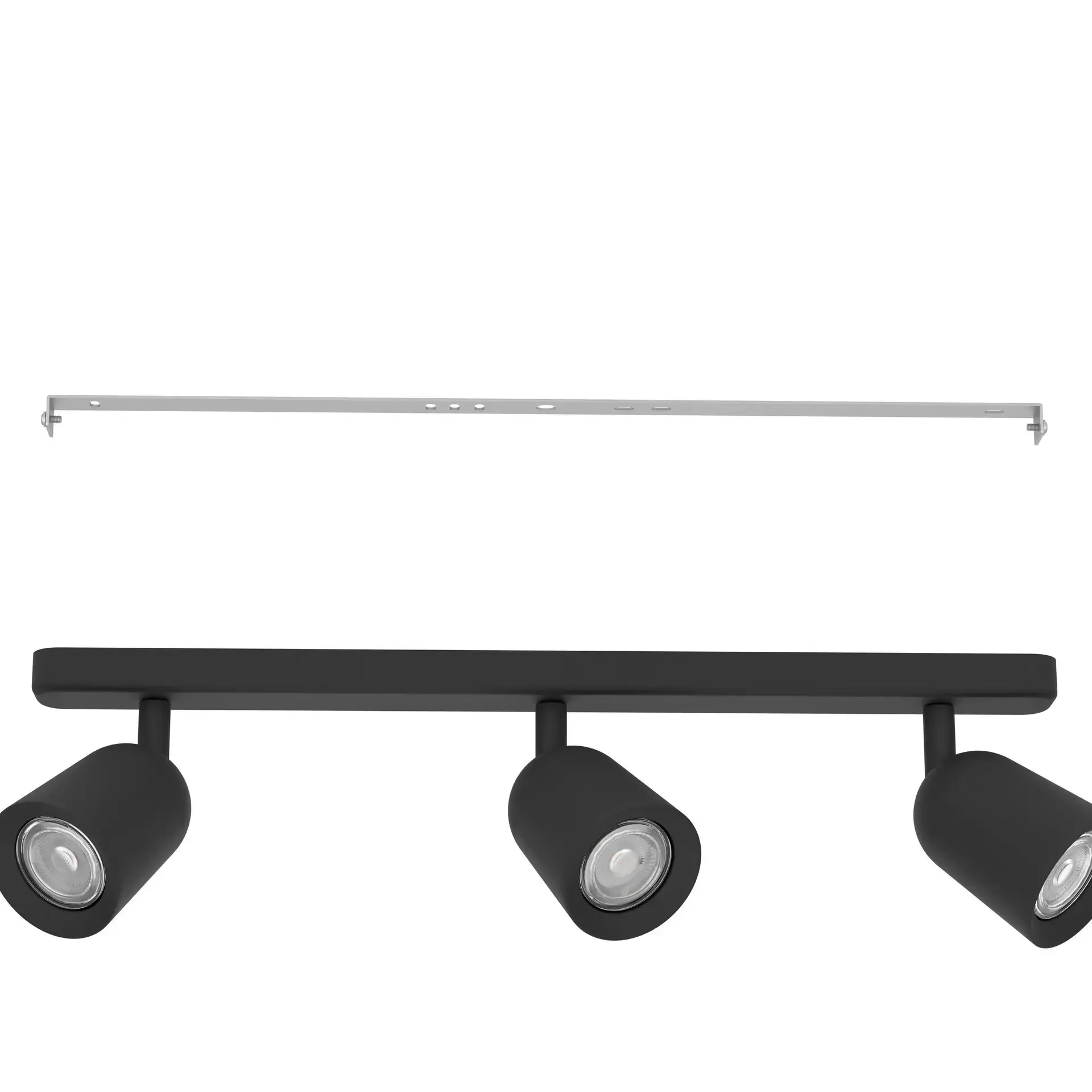 Eglo Leuchten 3er Spot Camaldoli schwarz 52 x 12 cm