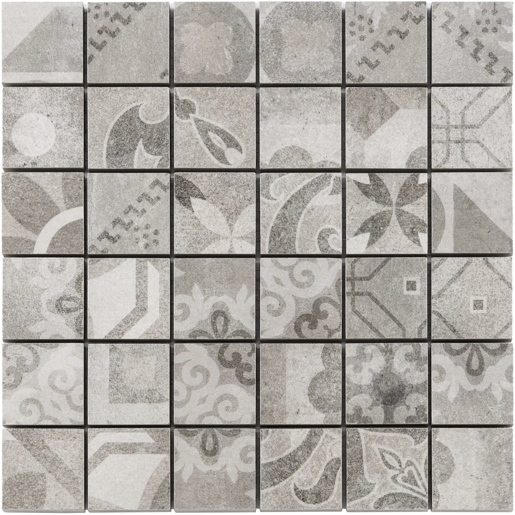 Mosaikfliese Stonehenge 30 x 30 cm grau Steinmaß: ca. 4,8 x 4,8 cm