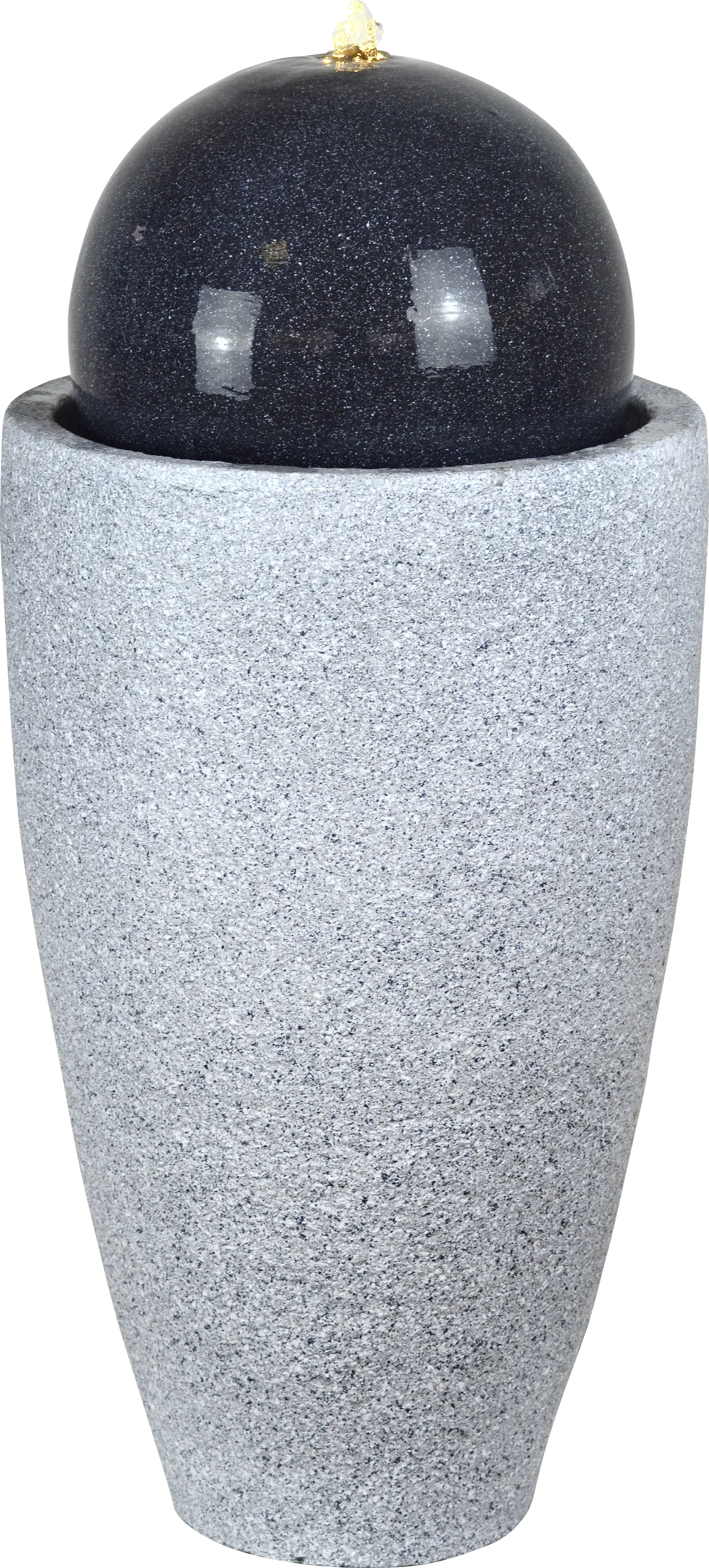 Heissner Gartenbrunnen Mocca granitgrau