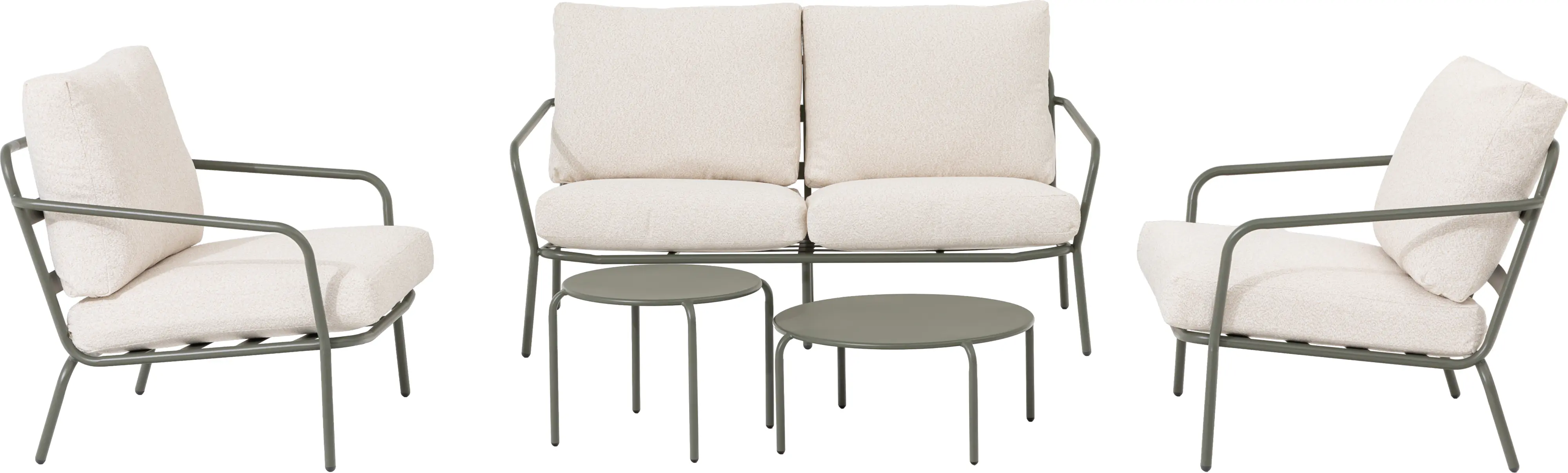 Primaster Gartenmöbel-Set Locarno 2 Sitzer Stahl